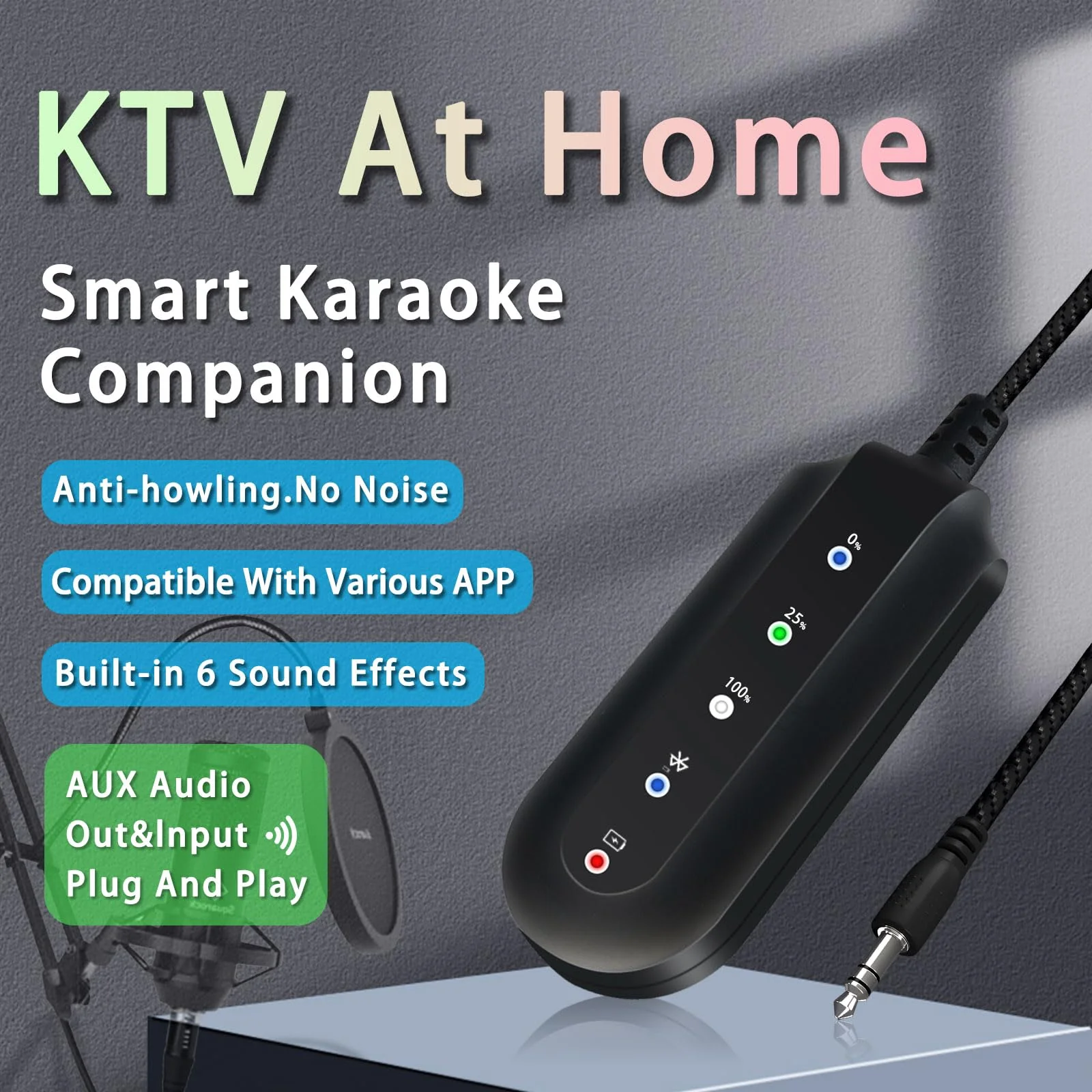 SETHDA Podcast Equipment, Karaoke Companion, Karaoke Mixer System, Recording Studio with Voice Changer - 3.5mm Audio Interface for Laptop Computer Vlog Living Broadcast Live Streaming YouTube TikTok - Image 4