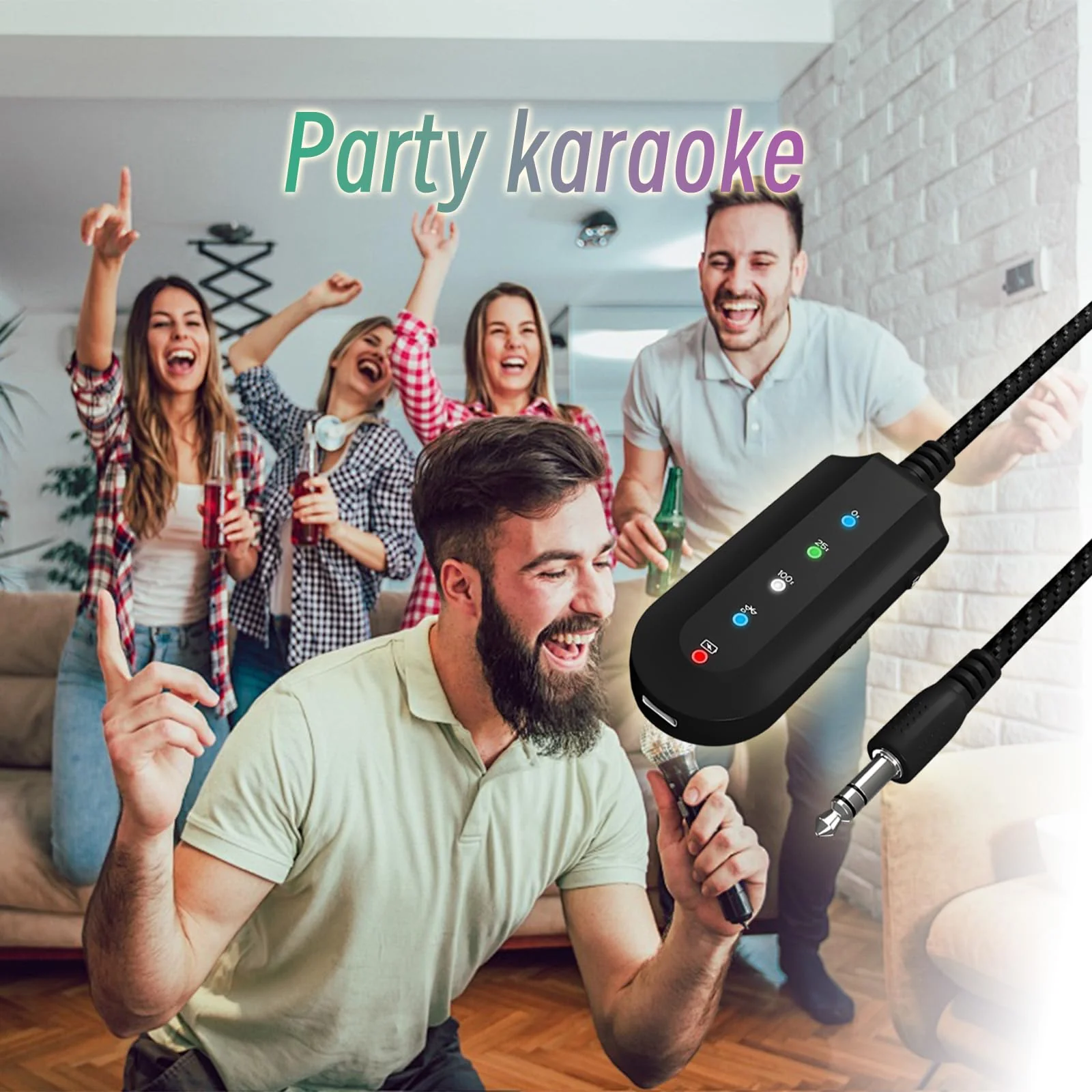 SETHDA Podcast Equipment, Karaoke Companion, Karaoke Mixer System, Recording Studio with Voice Changer - 3.5mm Audio Interface for Laptop Computer Vlog Living Broadcast Live Streaming YouTube TikTok - Image 7