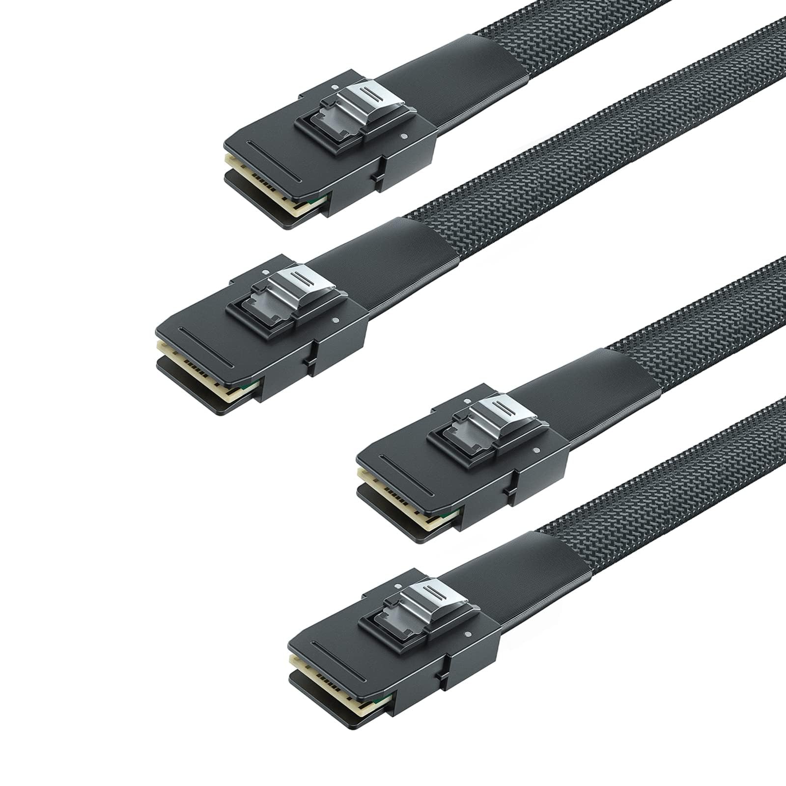 SFF-8087 to SFF-8087 6G Internal Mini SAS Cable, Compatible with PCI Express Controller or RAID, 100-Ohm, 1-m(3.3ft), 2 Pack Straight 1m - Image 2