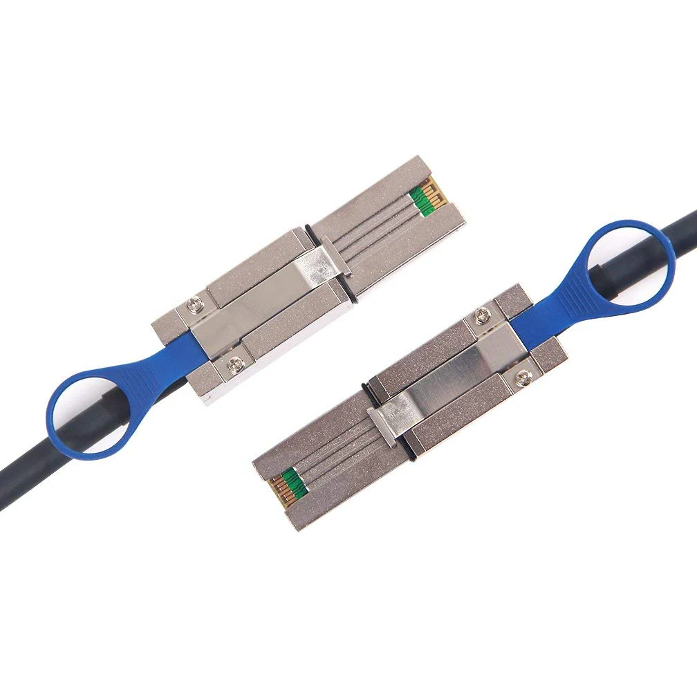 SFF-8088 to SFF-8088 External Mini SAS HD Cable, 3G/6Gbps SAS2.0 26Pin Hybrid Cable Attached SCSI for Raid Systems, DAS, External Storage Systems and Servers, 100-Ohm, 1-m(3.3ft) SFF-8088 to SFF-8088 1m - Image 2