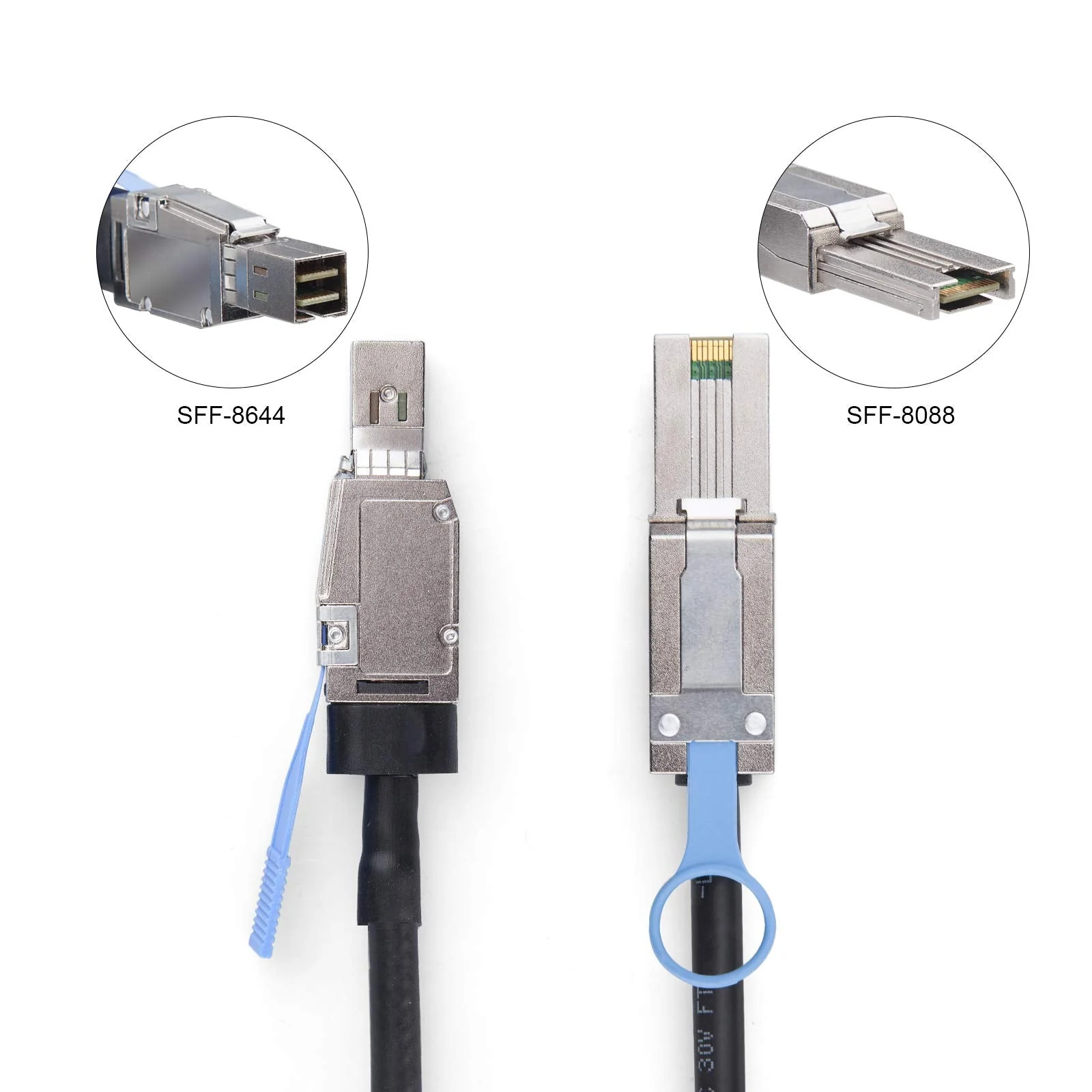 SFF-8644 to Mini SAS SFF-8088 HD Cable, 6Gbps External 26Pin SAS2.0 Hybrid Cable Attached SCSI for Raid Systems, DataCenter, Servers, Workstations and Desktops, 100-Ohm, 3-Meter(10-ft) SFF-8644 to SFF-8088 3m 1 - Image 4
