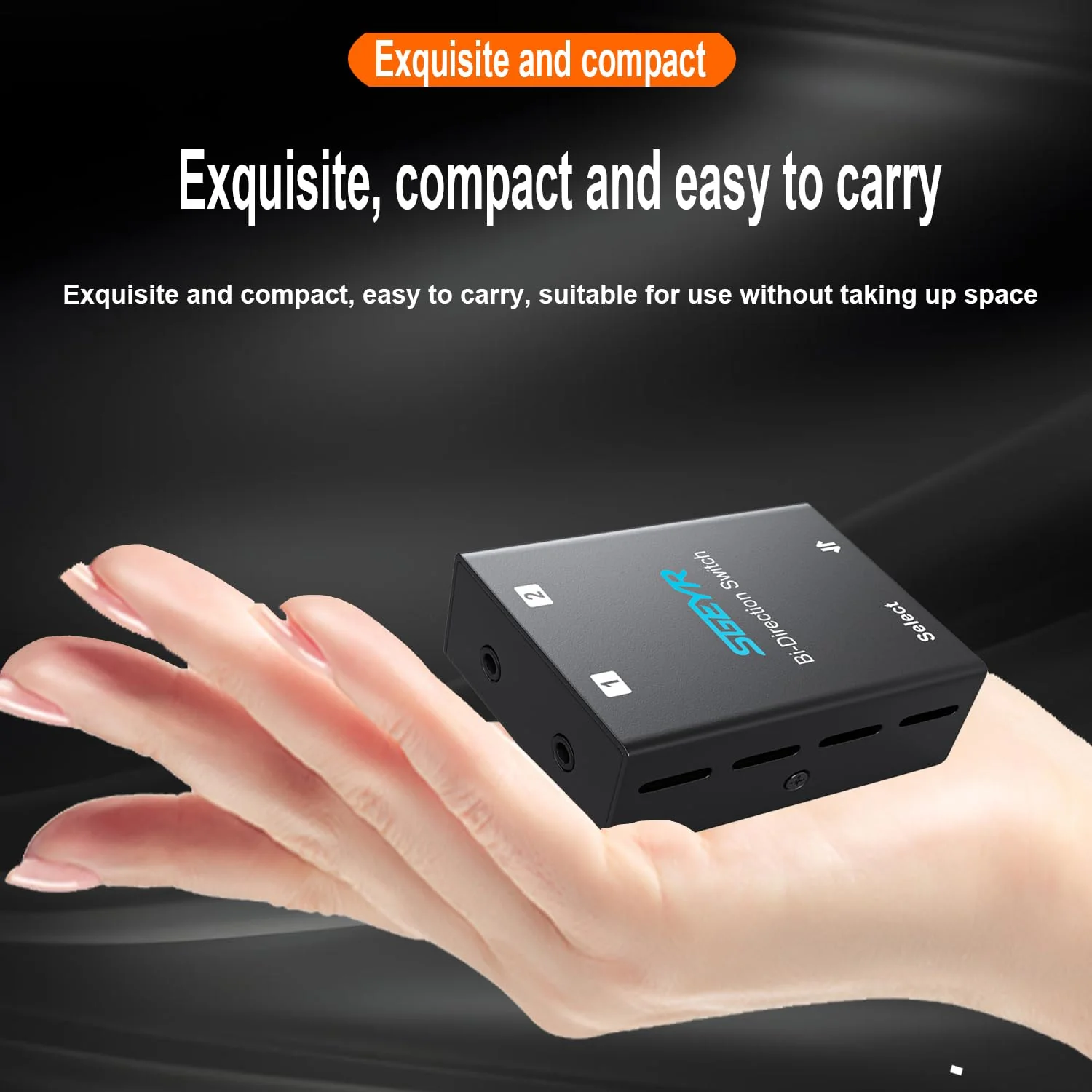 SGEYR Audio Switcher 3.5mm Bi-Direction Switch 2-in-1 Out/ 1-in-2 Out Audio Stereo Mixer Mini Sound Mixer for PC Versatile Connectivity - Image 5