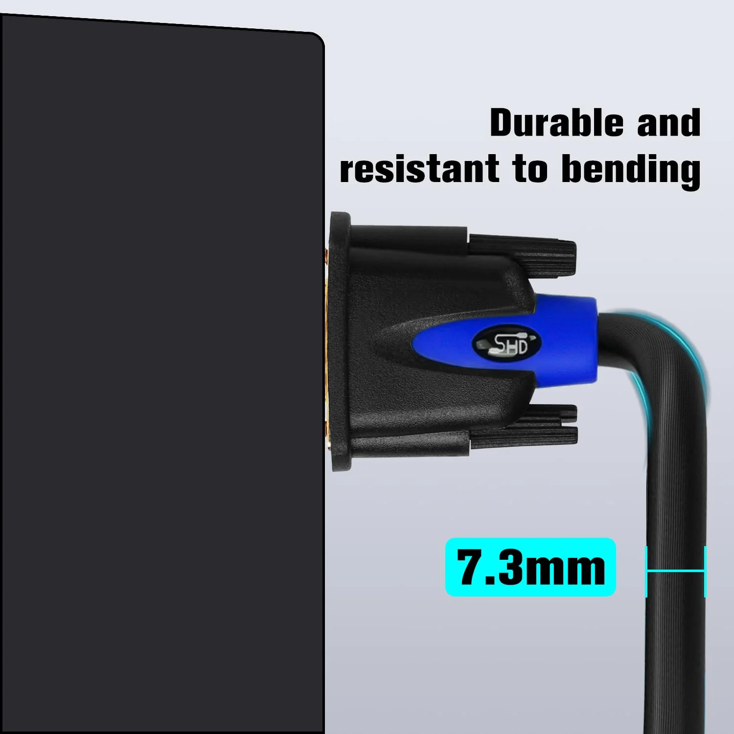 SHD VGA Cable, VGA to VGA HD15 Monitor Cable for PC Laptop TV Projector-25Feet 25Feet - Image 4
