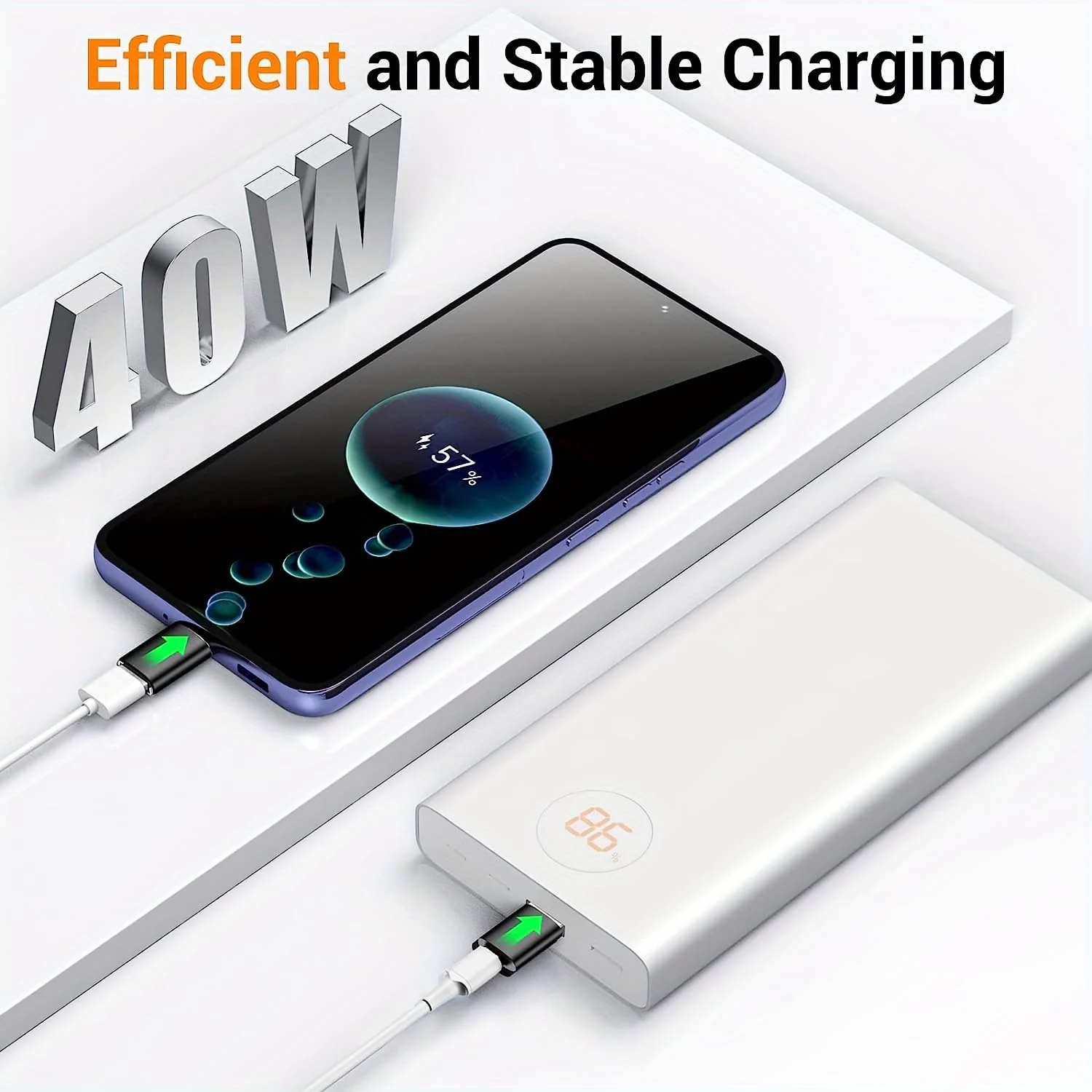 SheraF 4 Pack USB to USB C OTG Adapter, 2Pack Type C Female to A Male Charger Converter 2Pack USB C Male to USB 3.0 Female Adapter Thunderbolt 4 Converter iWatch 8 9,15 14 13 Pro Max - Image 5
