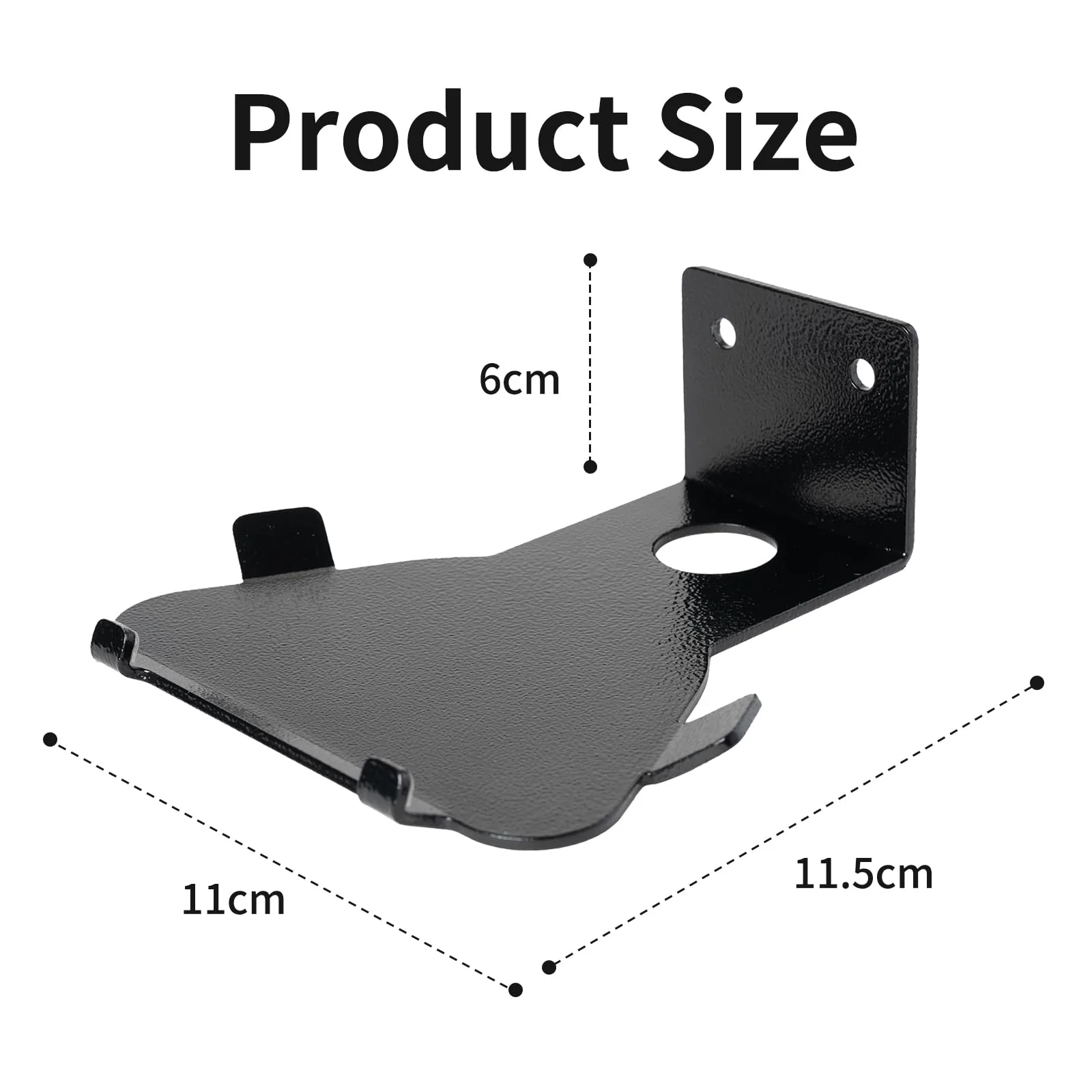 shinar Metal Wall Mount ONLY for Echo Show 5 3rd Gen Wall bracket wall stand for Show 5 with Wiremanagement with Accessories Bracket Shelf (Black) Black - Image 2