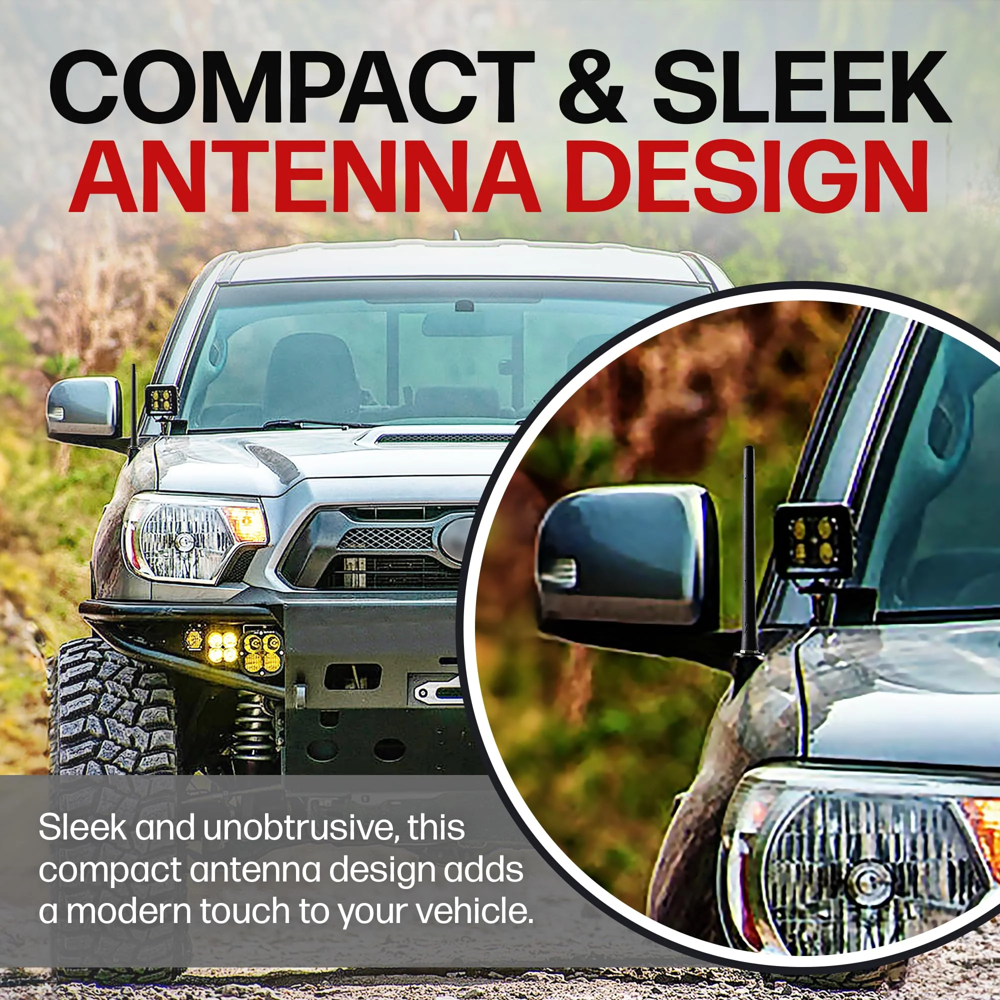 Short Rubber Antenna fits Toyota Tundra (2000-2020) - USA Stainless Steel Threading - The Original 6 3/4 Inch Accessories - Car Wash Proof - Internal Copper Coil - Image 6