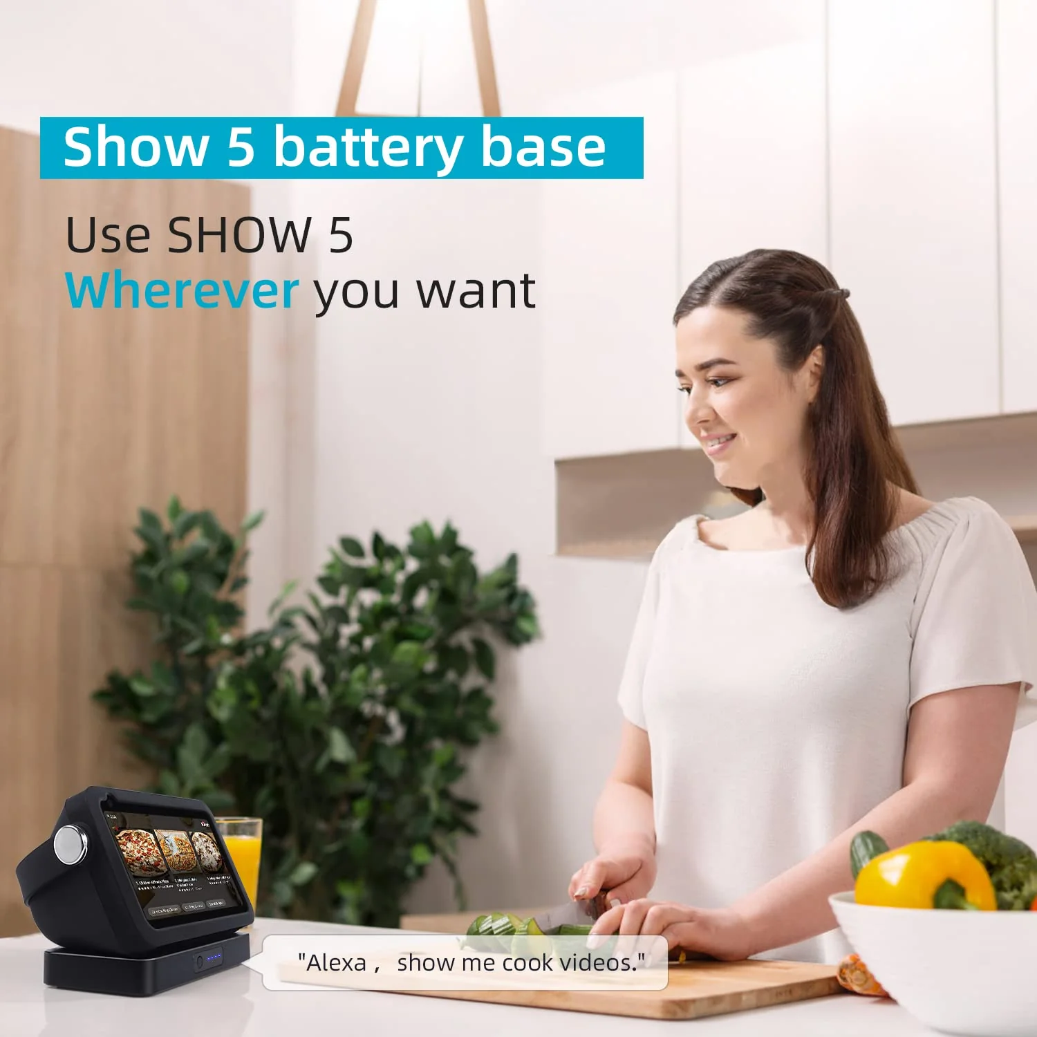 Show 5 Battery Base, Portable Show 5 1st Gen Battery Base, 10000 mAh 11Hours Work Time( Not Including Show 5 Cord) - Image 2