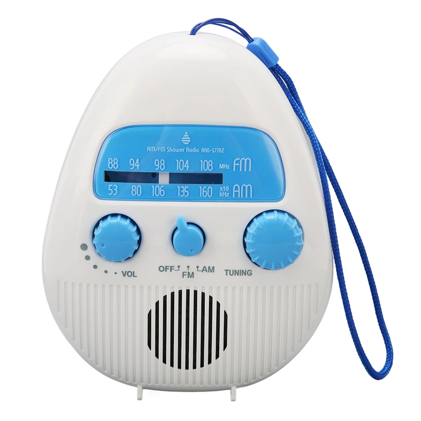 Shower Radio, Waterproof Bathroom Radio AM FM Radio with Built in Speaker, Portable Battery Operated Radio for Home Outdoor Travel - Image 9