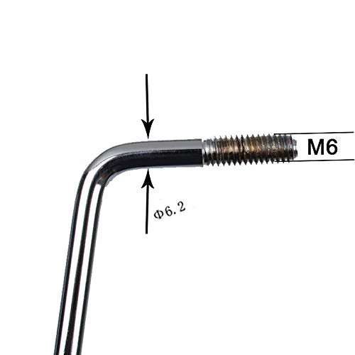 SHPHUE 6MM Screw-in Electric Guitar Tremolo Arm Whammy Bar (Black) - Image 5