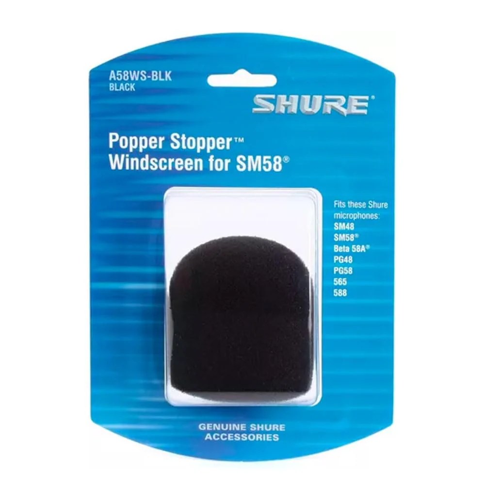 Shure A58WS-BLK Foam Windscreen for All Shure Ball Type Microphones, Black (Pack of 4) Pack of 4 - Image 3