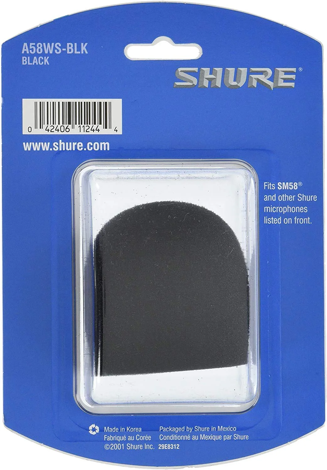 Shure A58WS-BLK Foam Windscreen for All Shure Ball Type Microphones, Black (Pack of 4) Pack of 4 - Image 4
