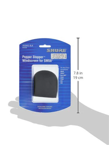 Shure A58WS-BLK Foam Windscreen for All Shure Ball Type Microphones, Black (Pack of 4) Pack of 4 - Image 7
