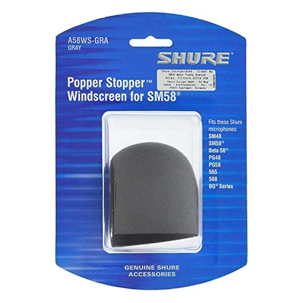 Shure A58WS-GRA Foam Windscreen for All Ball Type Microphones, Gray (Pack of 3) Pack of 3 - Image 3