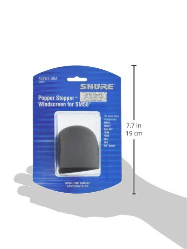 Shure A58WS-GRA Foam Windscreen for All Ball Type Microphones, Gray (Pack of 3) Pack of 3 - Image 6