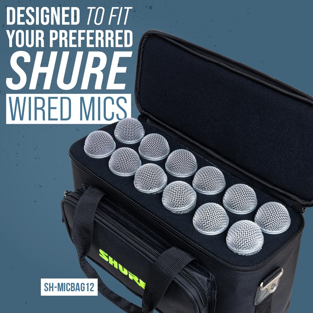 Shure by Gator Padded Microphone Bag that Holds Up to 4 Mics; (SH-MICBAG04) Holds 4 Mics - Image 3
