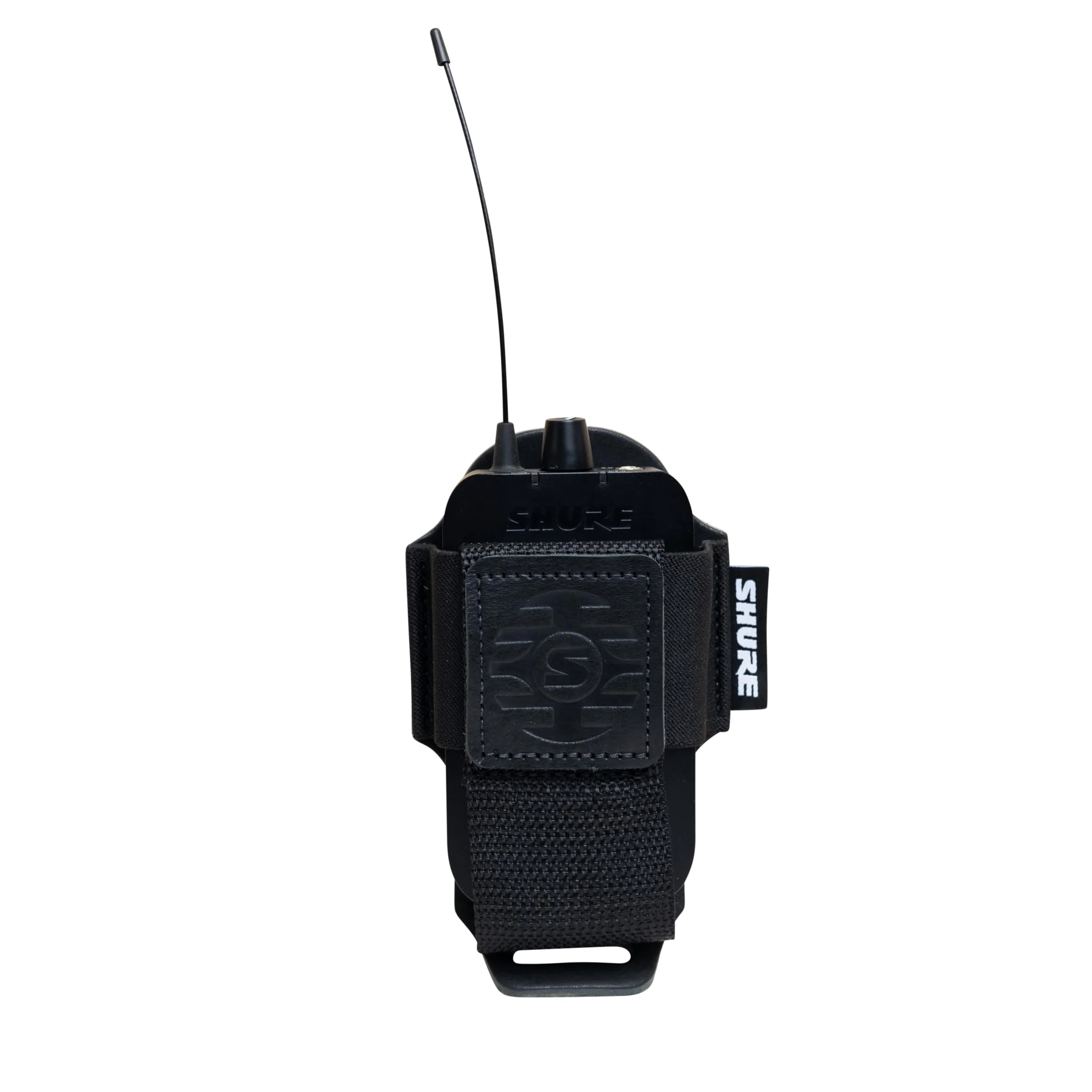 Shure by Gator Premium Black Leather Wireless Bodypack Transmitter Pouch; (SH-BODYPACK-PBK-L) - Image 8