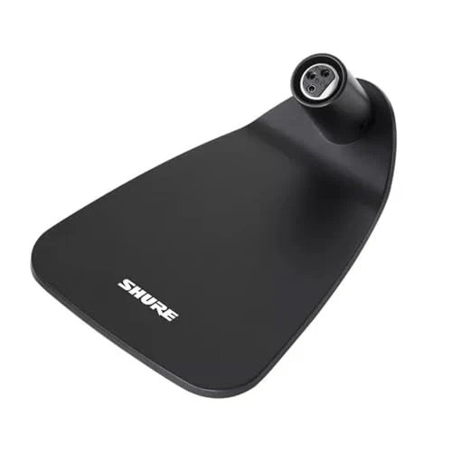 Shure Centraverse CVD Desktop Base for 12" and 18" Gooseneck Microphones - Black, with Attached 12' XLR Cable XLR (CVD-B) - Image 3