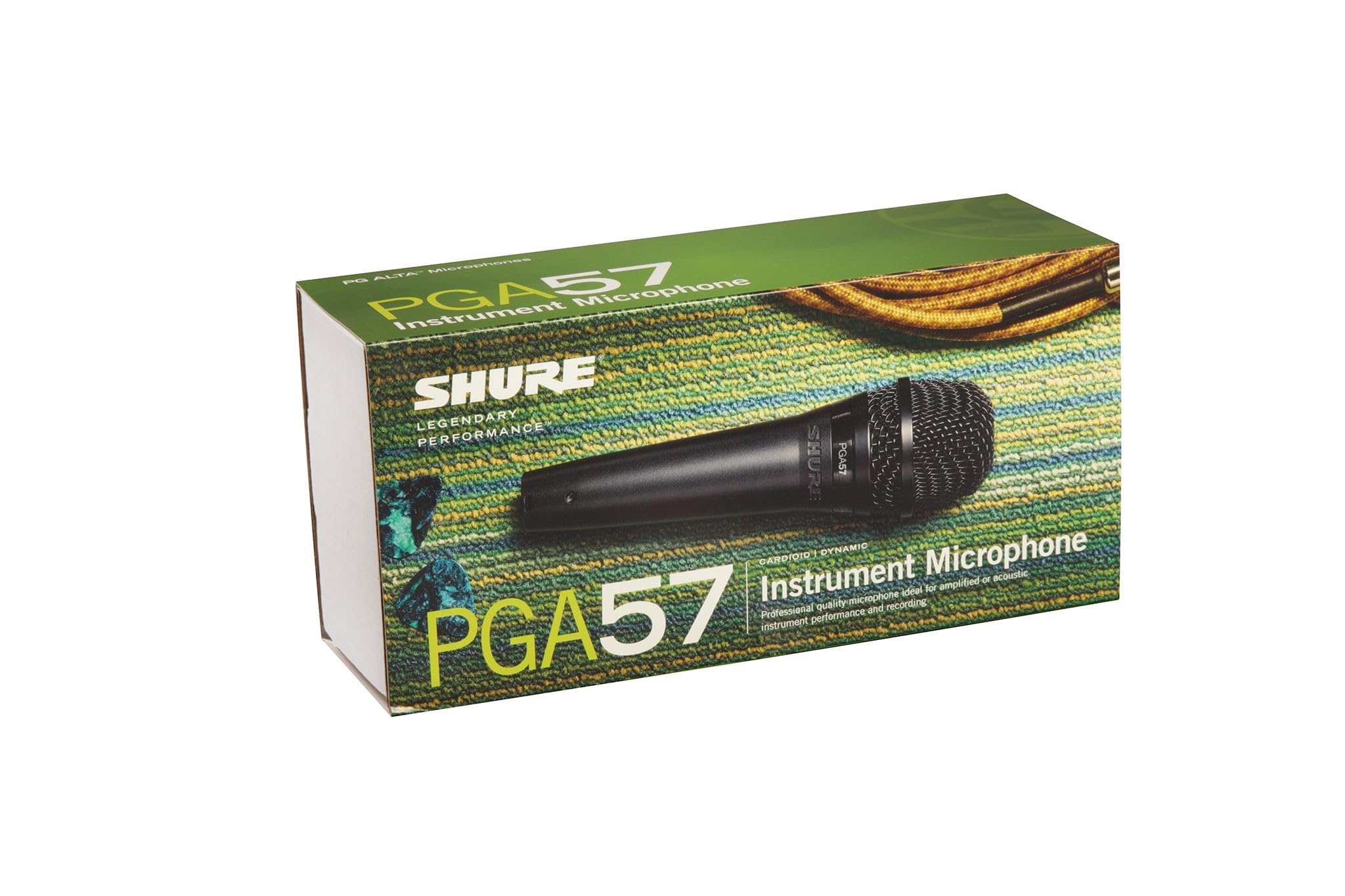 Shure PGA57 Dynamic Microphone - Professional Quality Instrument Mic with Cardioid Pick-up Pattern, 3-in XLR Connector, Stand Adapter and Zipper Pouch, No Cable (PGA57-LC) - Image 4