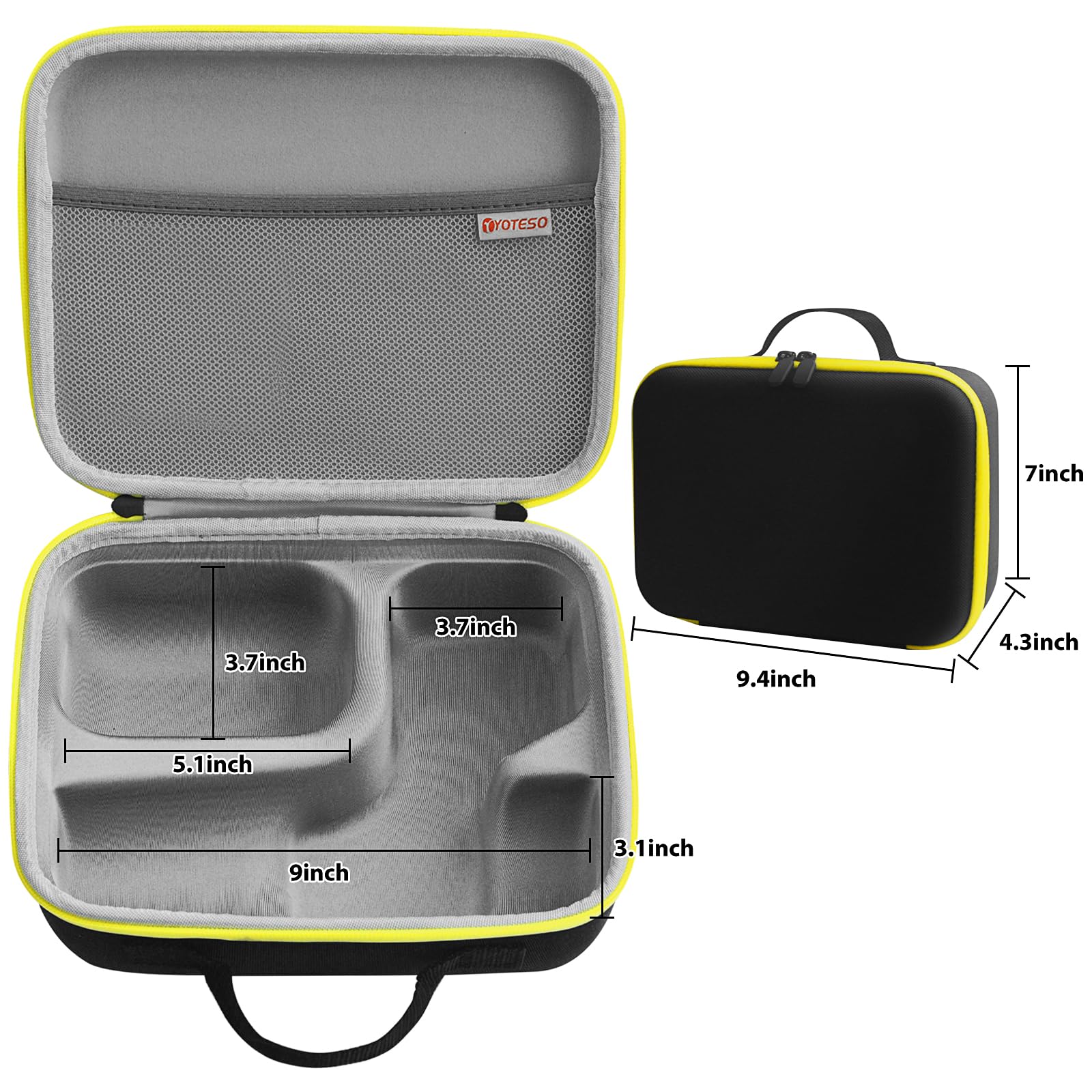 Shure SM7B and Podcast Microphone Case - Hard EVA Material, Bi-Directional Zipper, Compact Size for Easy Travel - Fits Shure SM7B, MV7, MV7X (Box Only) - Image 3
