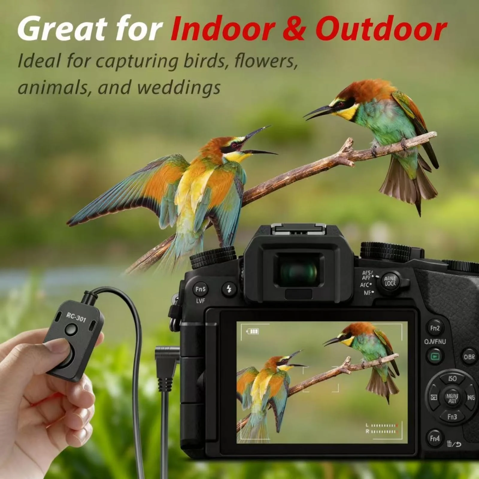 Shutter Release Cable Compatible for Canon Cameras Replaces RS-80N3 R5C、R5、1DX Mark II、1Ds II、1Ds III、5D、5D Mark II、5D Mark III、5D Mark IV、5DS、5DSR、6D、6D Mark II、7D、7D Mark II Remote Shutter Switch - Image 7