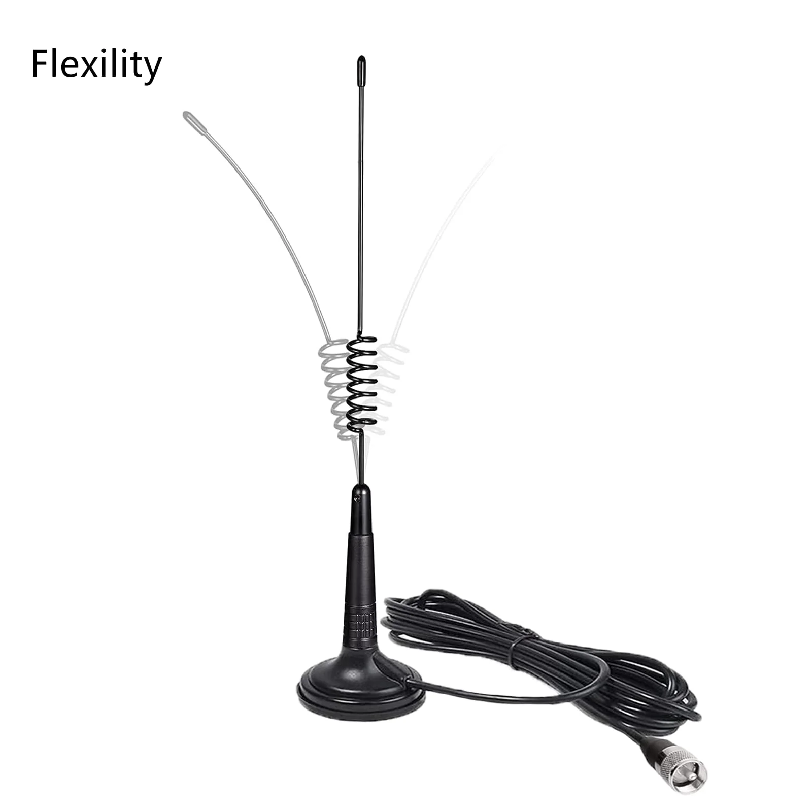 Signalplus Magnetic Mount CB Radio Antenna Kit Magnet Base Coverage 26-28MHz for Mobile Handheld CB Radio, with 4meter RG58 Cable/ PL259 & BNC Male - Image 6