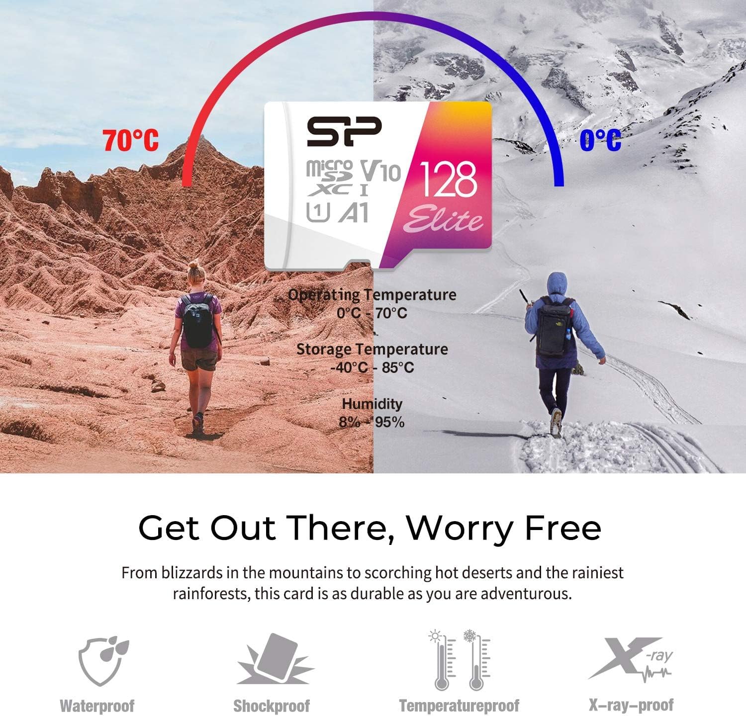 Silicon Power 3-Pack 128GB Elite UHS-I microSDXC Memory Card with SD Adapter 3x 128GB - Image 5
