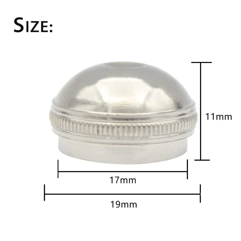 Silver Flute Head Crown Headjoint Screw End Cap Flute Repair Part Accessaries 2pcs - Image 2