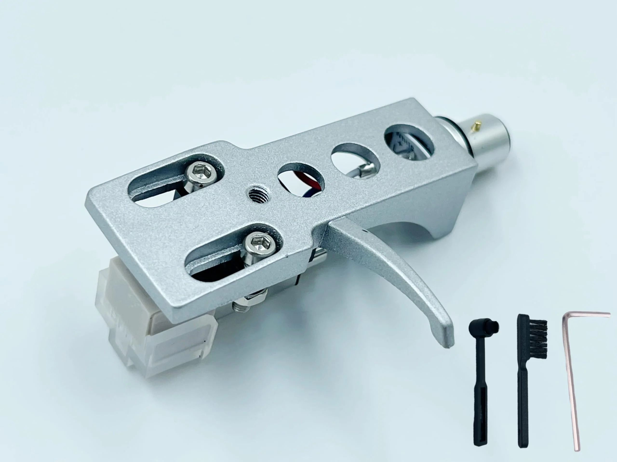 Silver Headshell with AT-3600L Cartridge and Stylus for SL D1,SL D1K,SL D2,SL D202,SL D205,SL D2K,SL D3, SL D303, SL D33, SL D3K, SL D5, HDCN-15 Turntable Cartridge. - Image 2