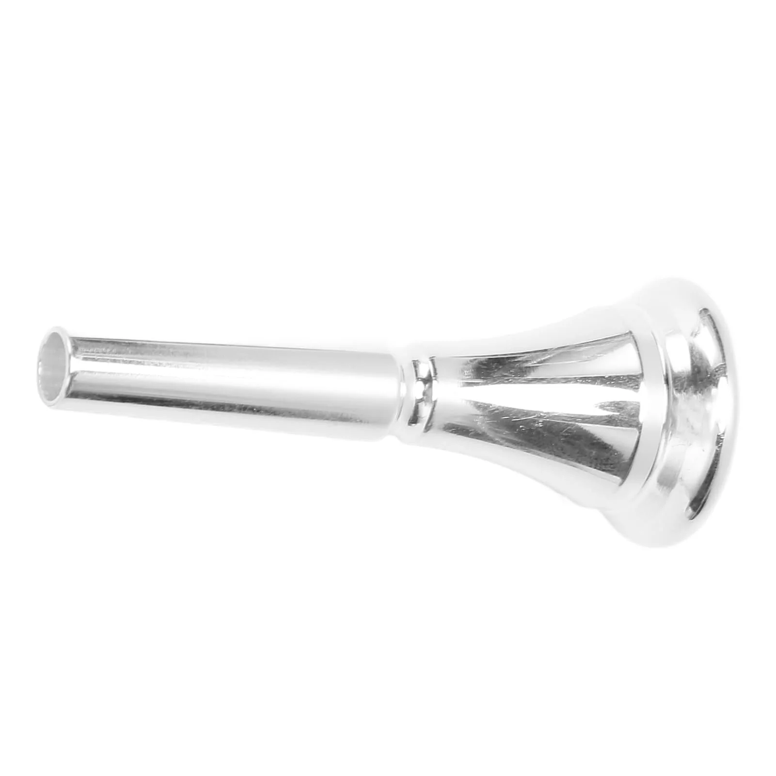 Silver Horn French Horn Mouthpiece Brass Standard Replacement for Novice and Professional Players Silver - Image 6