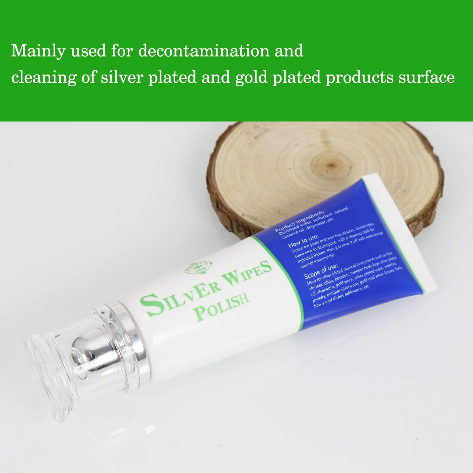 Silver Wipe Polish Cleaner Removes Surface Oxidation Tarnish from Sterling Silver, Silver and Gold Jewellery and the Keys of Instruments for Flutes, Clarinets, Oboes, Bassoons, Trumpets,Silverware - Image 5