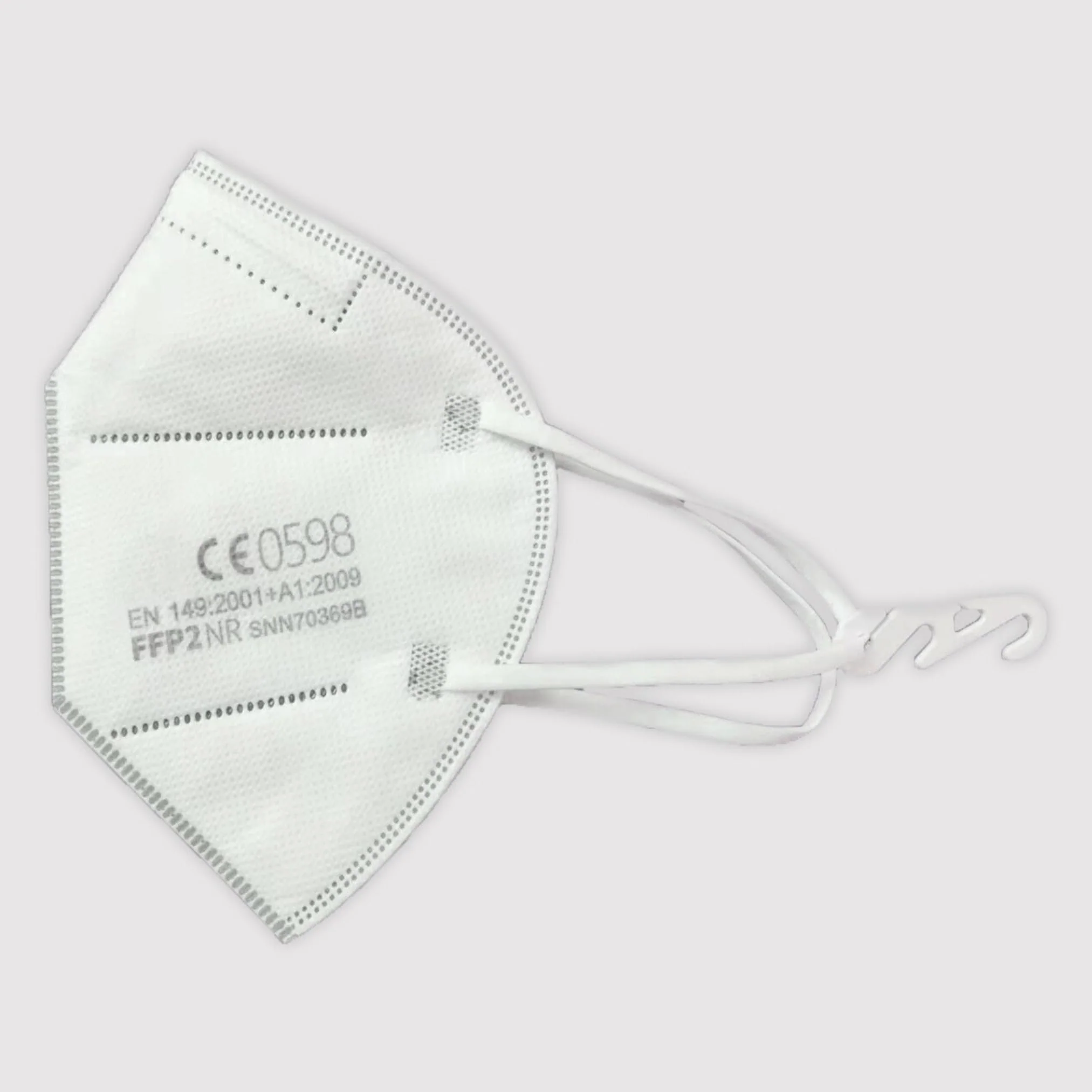 Simplecase 40 x FFP2 Masks, CE Certified by Officially Named Body CE 0598, Respirator Mask, Particulate Filter Mask 1 stück (40er Pack) White - Image 2