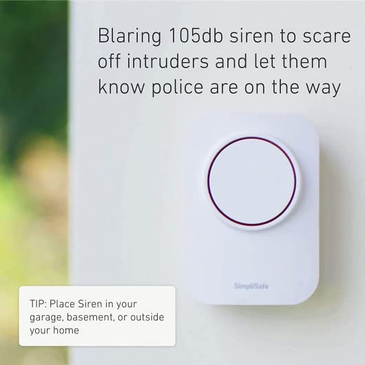 SimpliSafe 105dB Auxiliary Siren - Compatible with Gen 3 Home Security System - Image 2