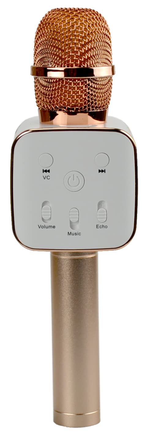 Sing-Along PRO Bluetooth Microphone - Wireless Karaoke Mic for Kids & Adults - Portable Home Karaoke Mic with Stereo Audio (Rose Gold) Rose Gold - Image 3