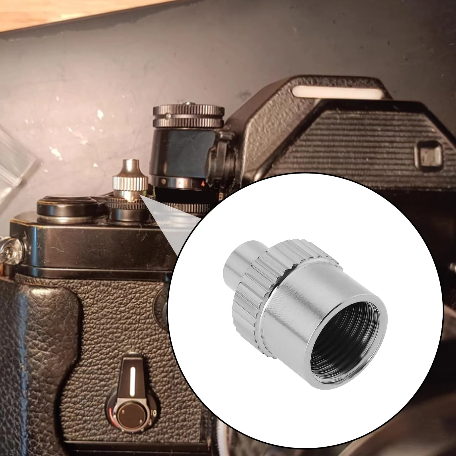 SING F LTD 1pc Camera Shutter Release Cable Adapter Compatible with Nikon F2 FTn F2A F2SB F2AS Compatible with Leica Rangefinder Cameras Compatible with Yashica - Image 2