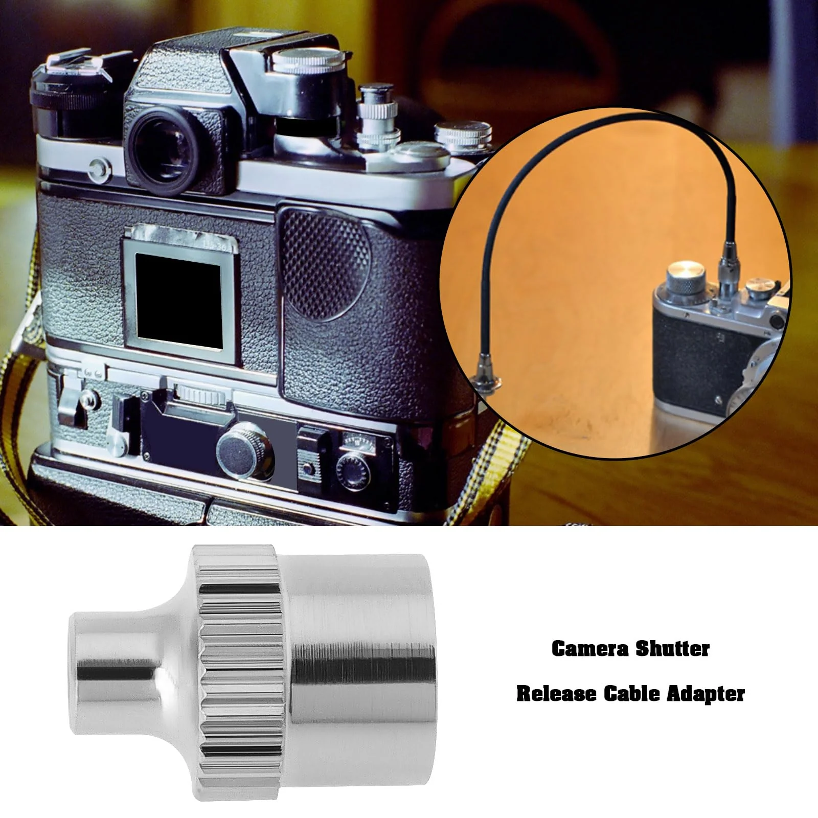 SING F LTD 1pc Camera Shutter Release Cable Adapter Compatible with Nikon F2 FTn F2A F2SB F2AS Compatible with Leica Rangefinder Cameras Compatible with Yashica - Image 3