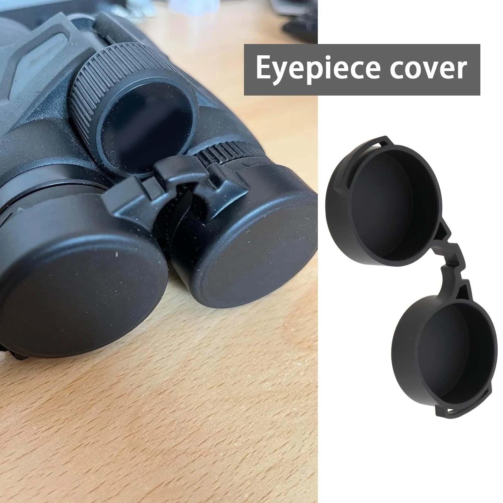 SING F LTD 2Pcs 41-42mm Rubber Eyepiece Cover Binocular Rain Guard Protection Cover Ocular Lens Cover Lens Accessories Compatible with 8x42mm 10x42mm 12x42mm Binoculars - Image 2