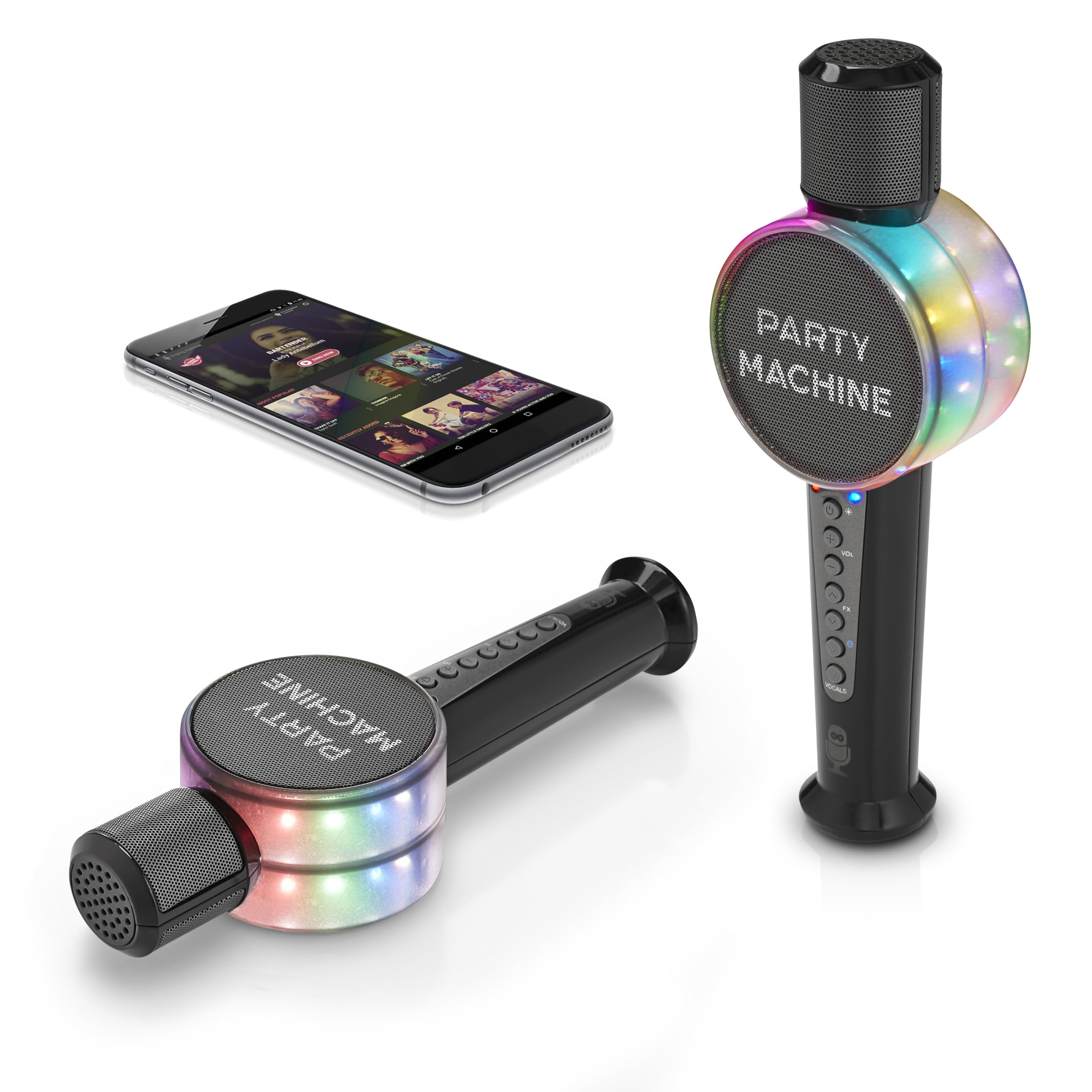 Singing Machine SMM548C Party Machine Duet Microphones with Bluetooth, Voice Changers, LED Lights - Image 5