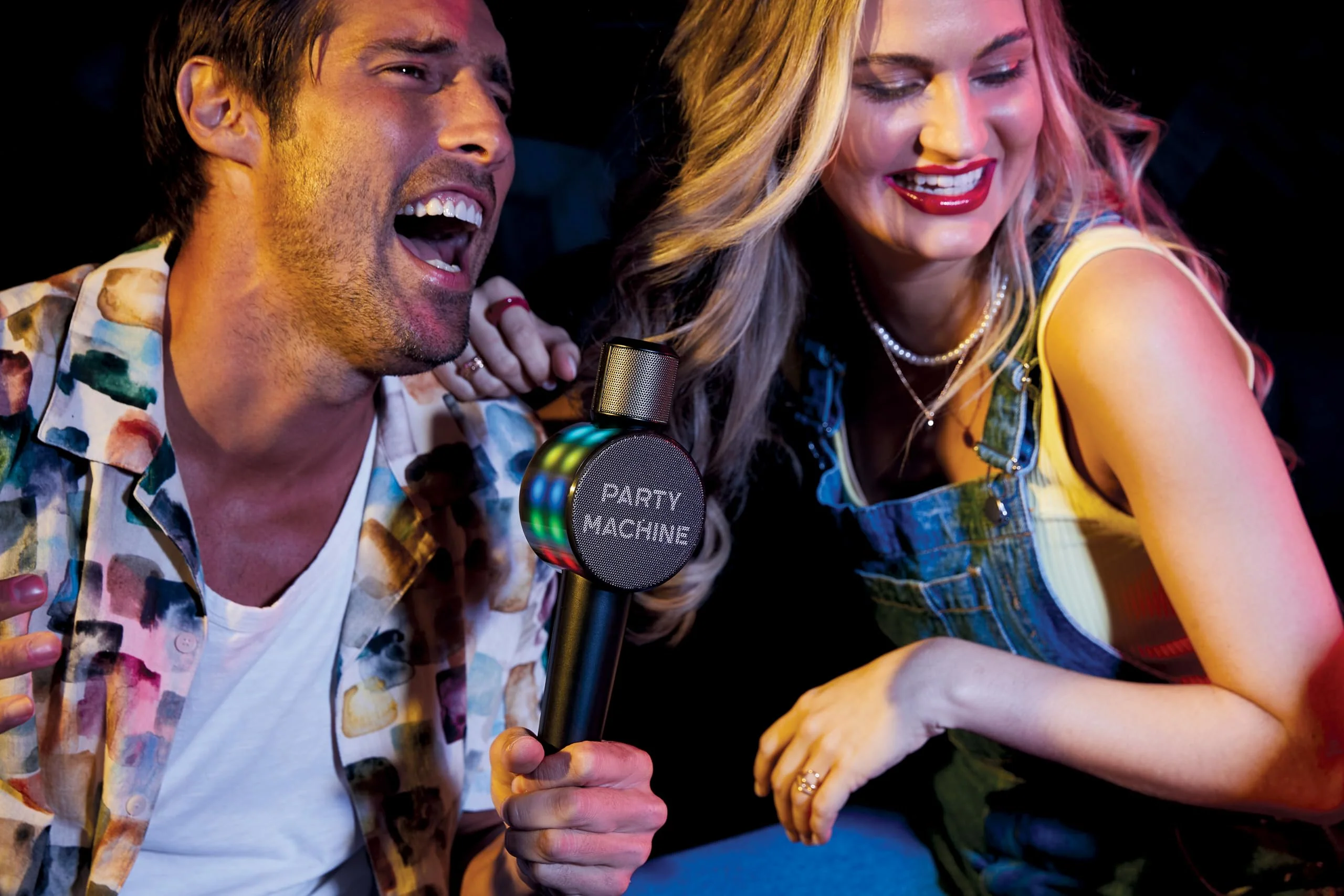 Singing Machine SMM548C Party Machine Duet Microphones with Bluetooth, Voice Changers, LED Lights - Image 8