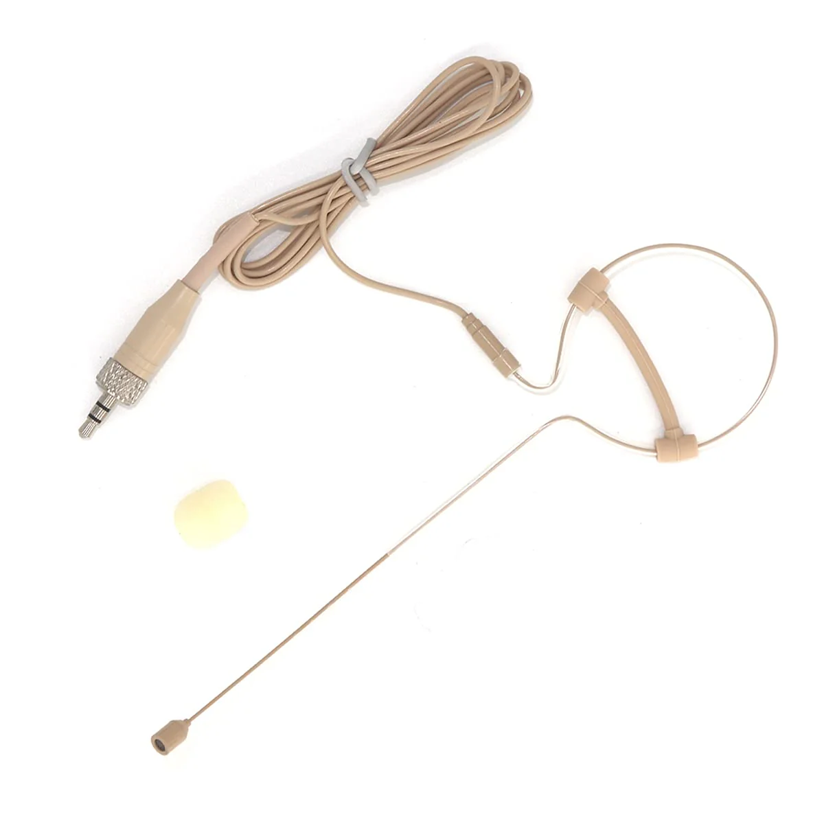 Single Ear Headset Microphone Earset Headworn Mic Compatible with Sennheiser Wireless System Bodypack Transmitter with 1.2m Cable and Windscreen 3.5mm Female Screw Plug - Image 6