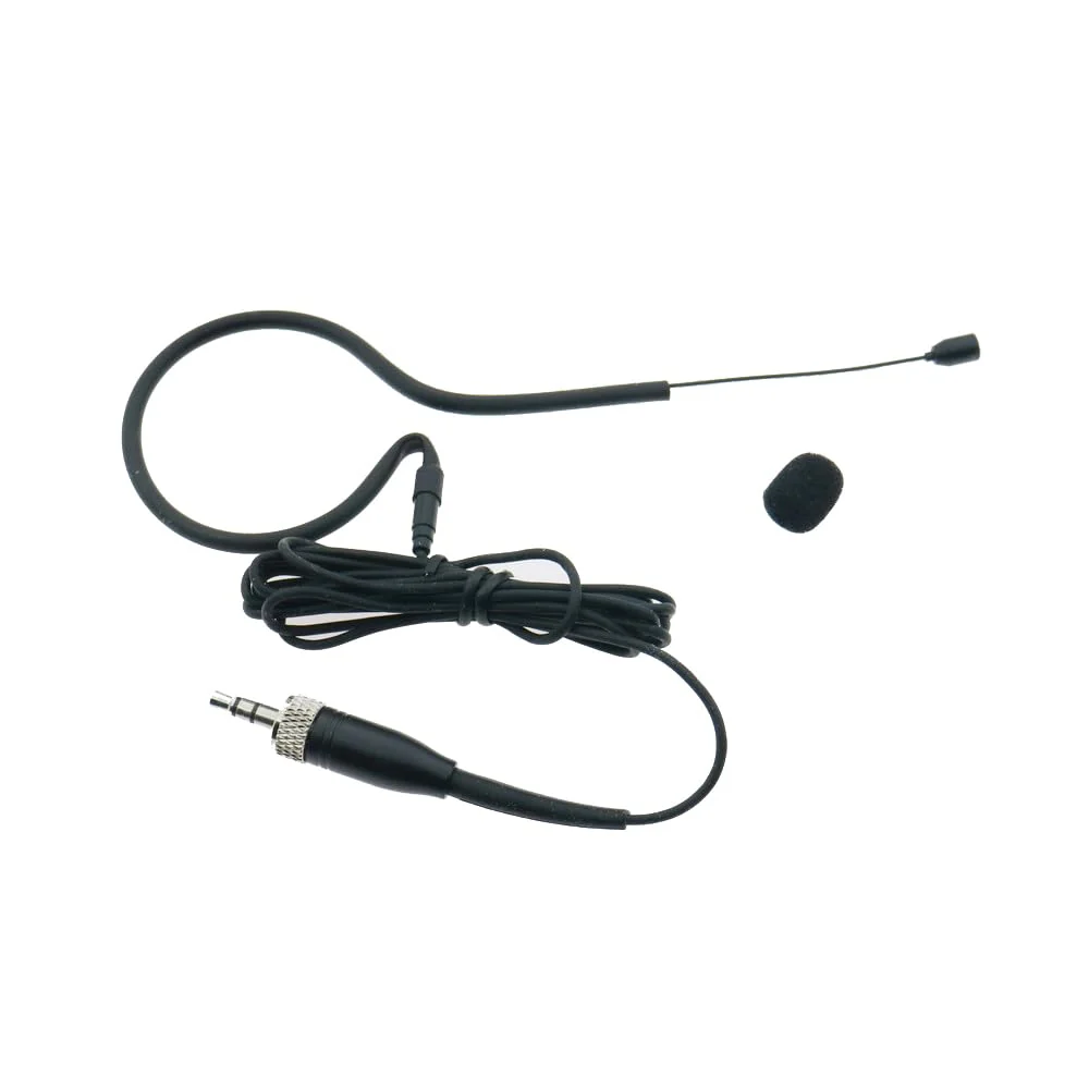 Single earset Headset Microphone for Sennheiser EM100 G2 G3 G4 Wireless HeadMic BeltPack System Omni-Directional Mics B20-Black - Image 7