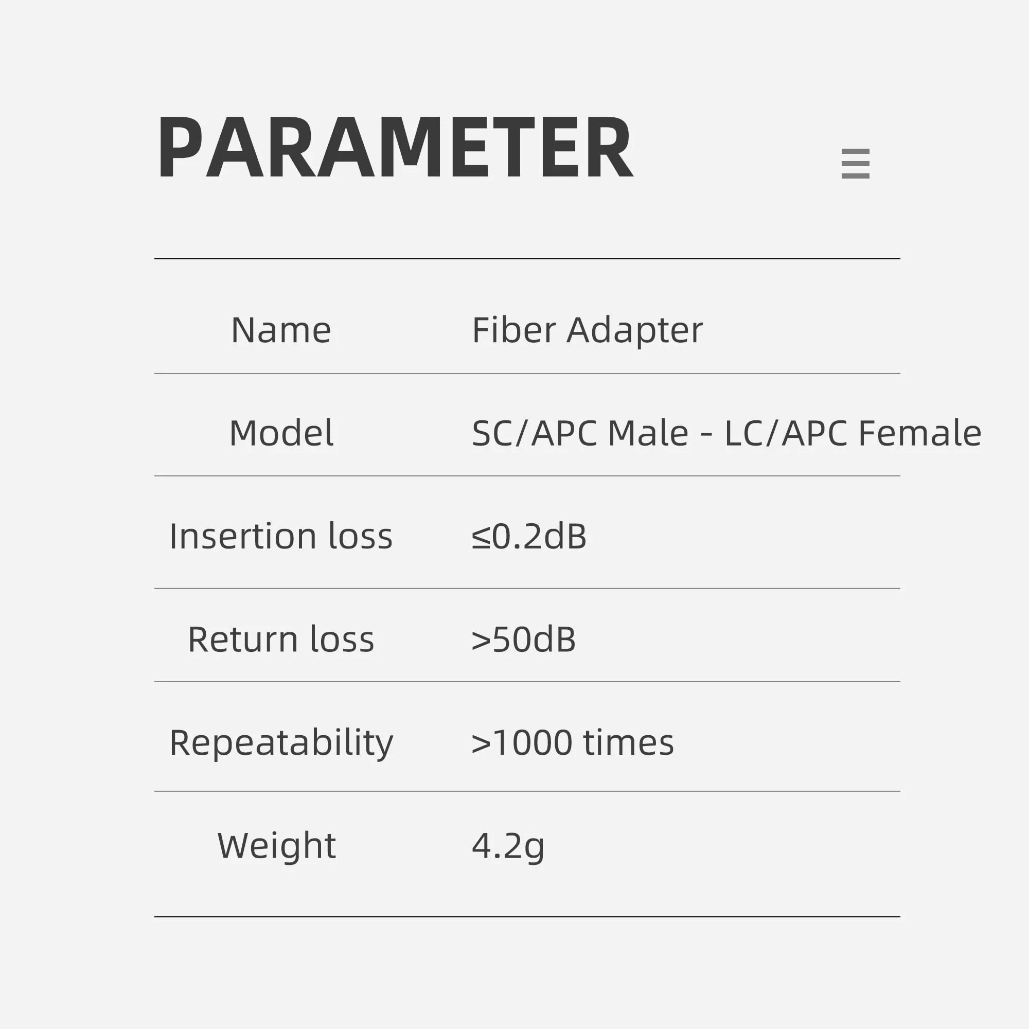 Single Mode 9/125um SC/APC Male to LC/APC Female Hybrid Optic Optical Fiber Adapter Simplex Converter LC-SC - Image 3