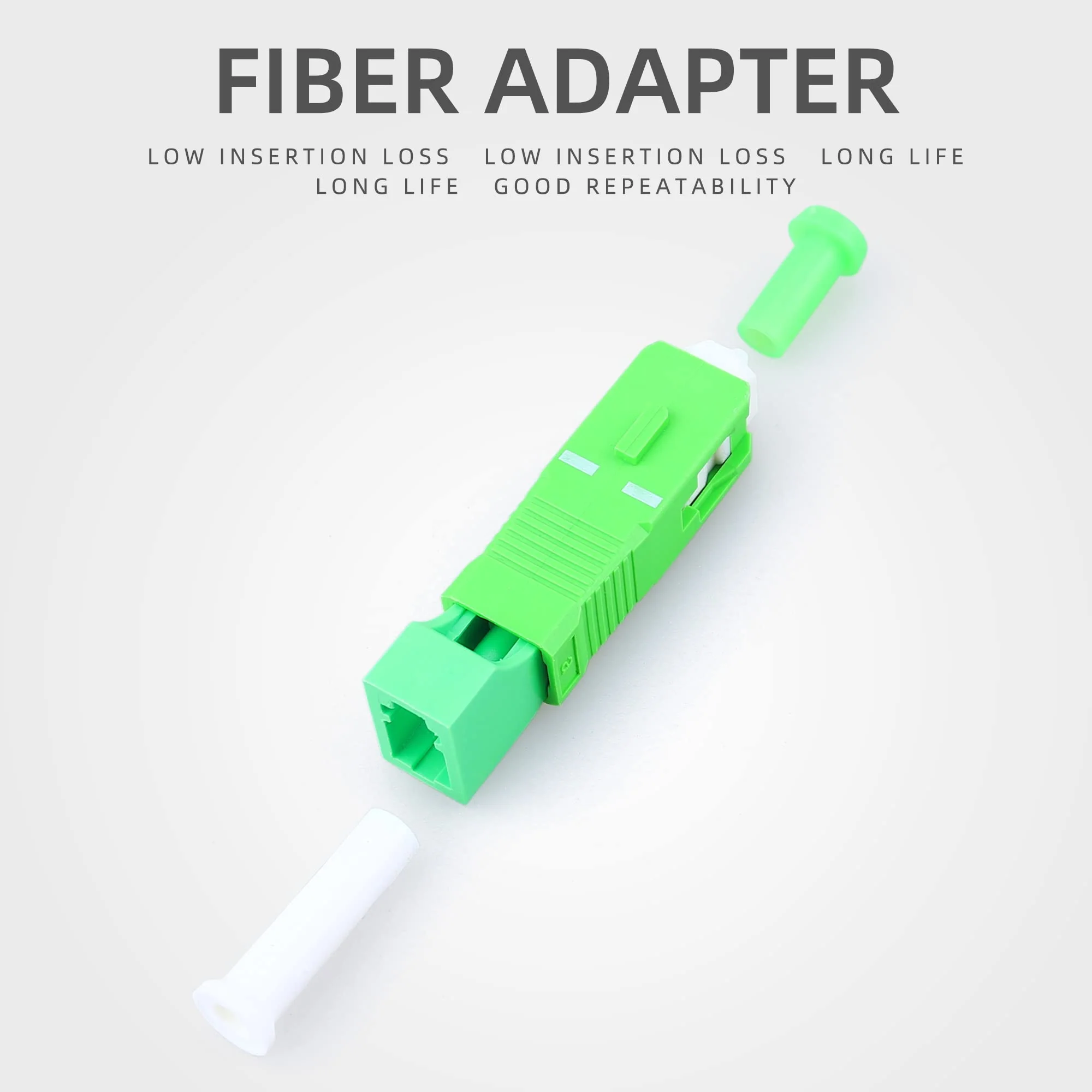 Single Mode 9/125um SC/APC Male to LC/APC Female Hybrid Optic Optical Fiber Adapter Simplex Converter LC-SC - Image 5