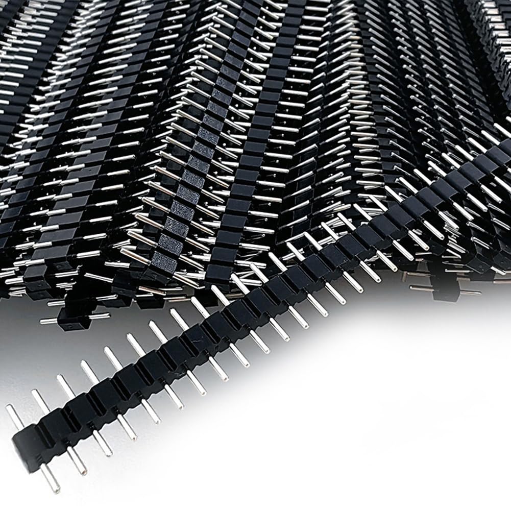 Single Row Female Header, Single Row Header Connector, Female Male Pin Header, Female Pin Header Connector Kit, 40 Pins, 2.54 mm Pitch, Single Row, Straight, 40 Pieces - Image 4