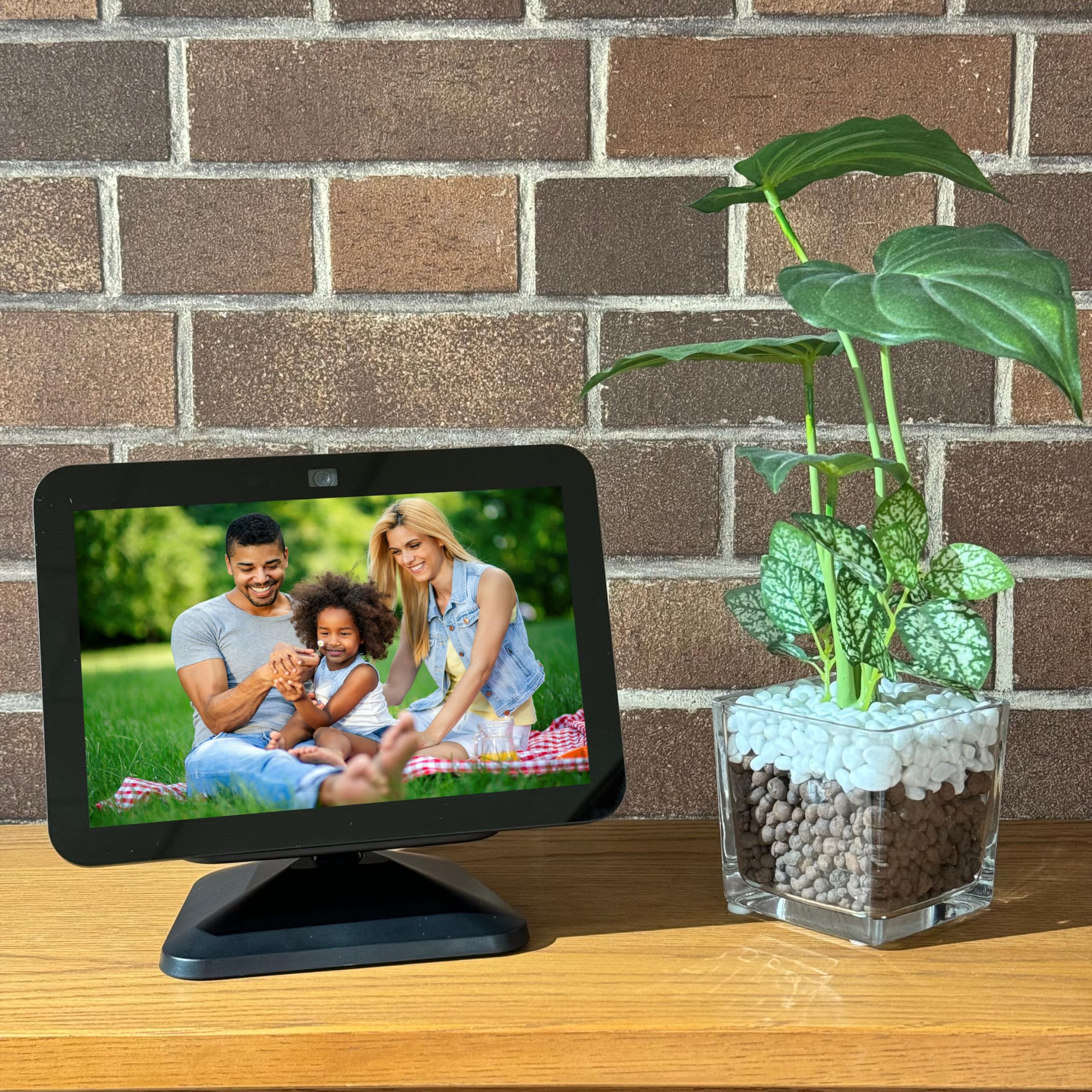 Sintron Adjustable Magnetic Stand Mount for Shᴏw 8 3rd gen, Smart Display Stand Holder with 360 Degree Rotation, Swivel & Tilt Function, Anti-Slip Base - Black Compatible with iPhone 12 & newer models For Show 8 - Image 8