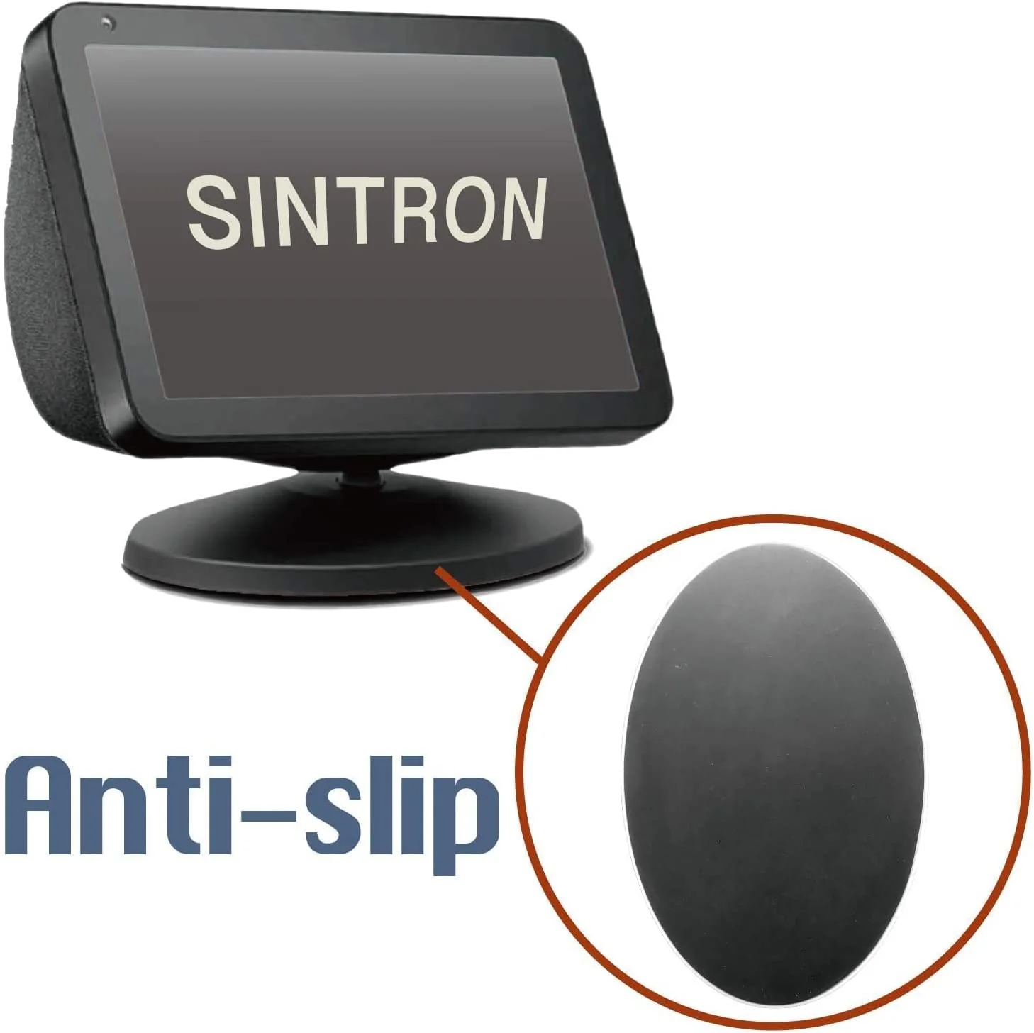 Sintron Smart Display Stand for Show 5 & Show 8 (1st Gen & 2nd Gen) - Adjustable Magnetic Stand Mount with 360 Degree Rotation, Tilt Function and Anti-Slip Base, Compatible with iPhone Models (Black) Black - Image 5