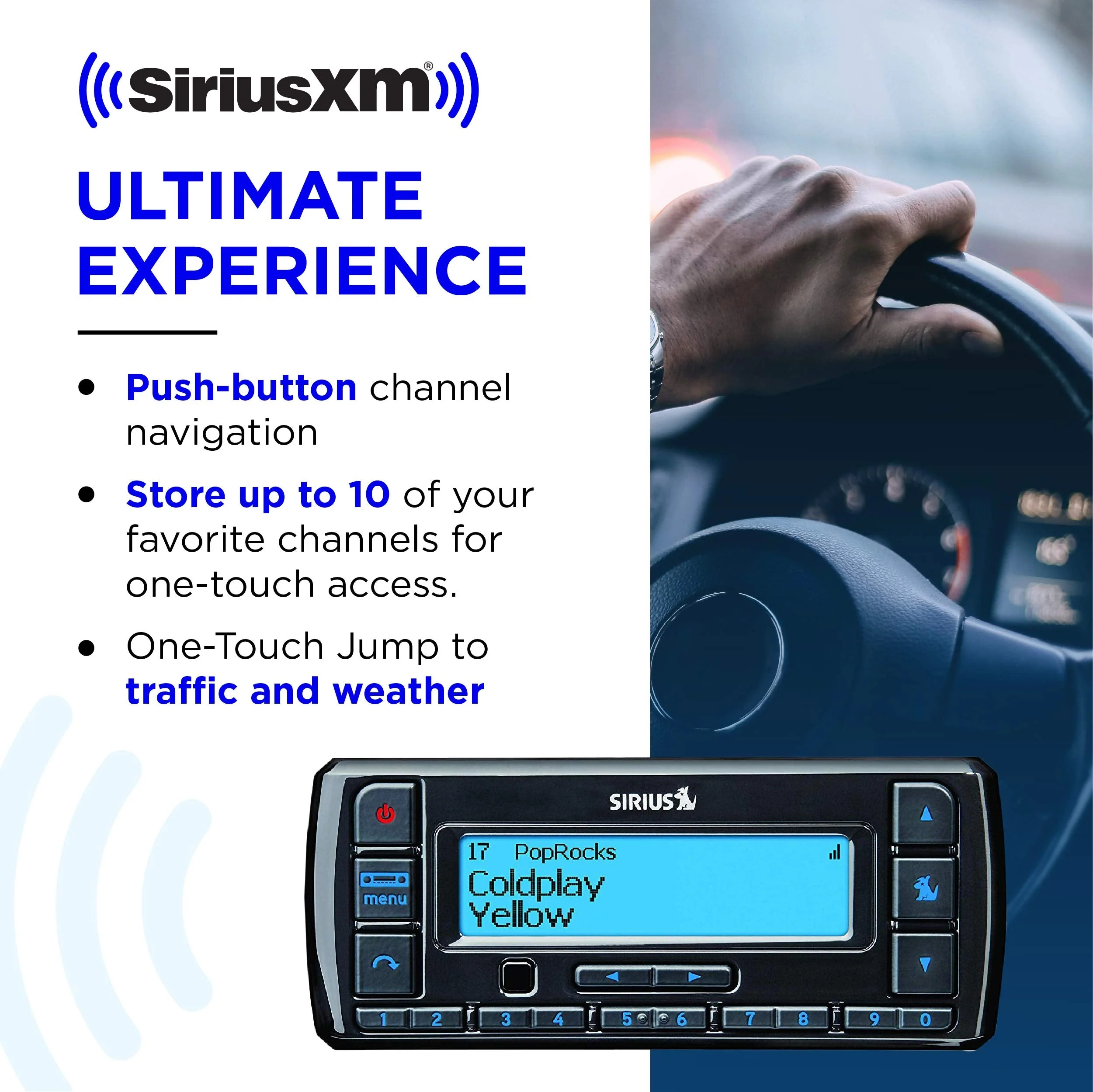 SiriusXM Stratus 7 Satellite Radio with Vehicle Kit | 3 MONTHS ALL ACCESS FREE WITH SUBSCRIPTION Single Standard Packaging - Image 3