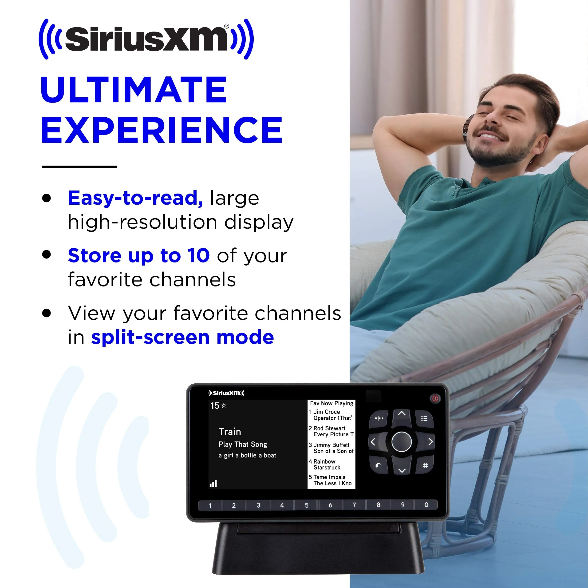 SiriusXM SXEZR1H1 Onyx EZR Satellite Radio with Home Kit, Receive Free 3 Months Service with Subscription – Enjoy SiriusXM in your Home or on Your Powered Audio Speakers Satellite Radio + Home Kit - Image 2