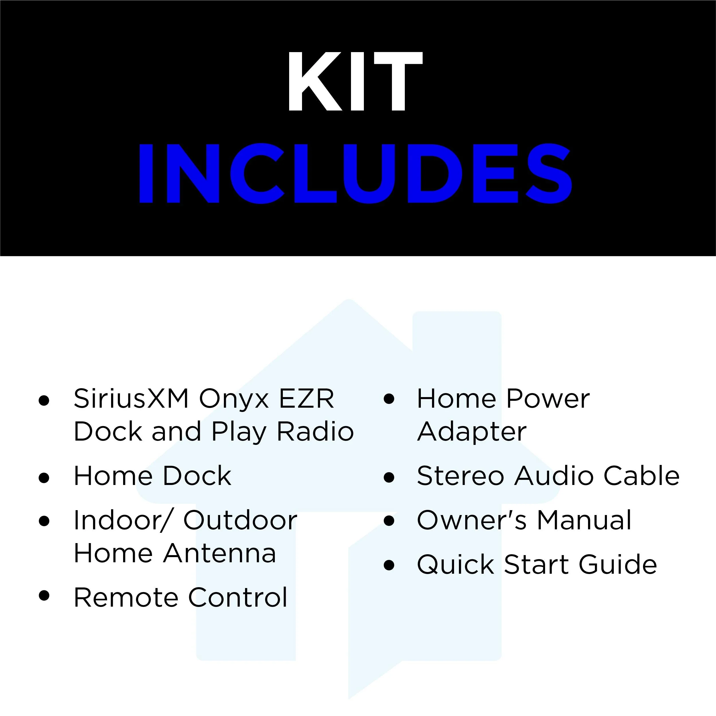 SiriusXM SXEZR1H1 Onyx EZR Satellite Radio with Home Kit, Receive Free 3 Months Service with Subscription – Enjoy SiriusXM in your Home or on Your Powered Audio Speakers Satellite Radio + Home Kit - Image 4