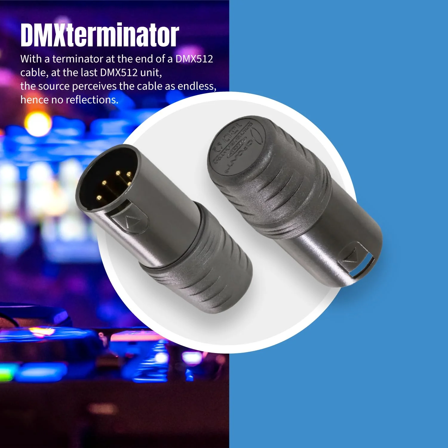 SIRS-E 2-Pack - CPoint DMXterminator XLR 5 Pin DMX Terminator 120 Ohm XLR5-TERM - Image 6