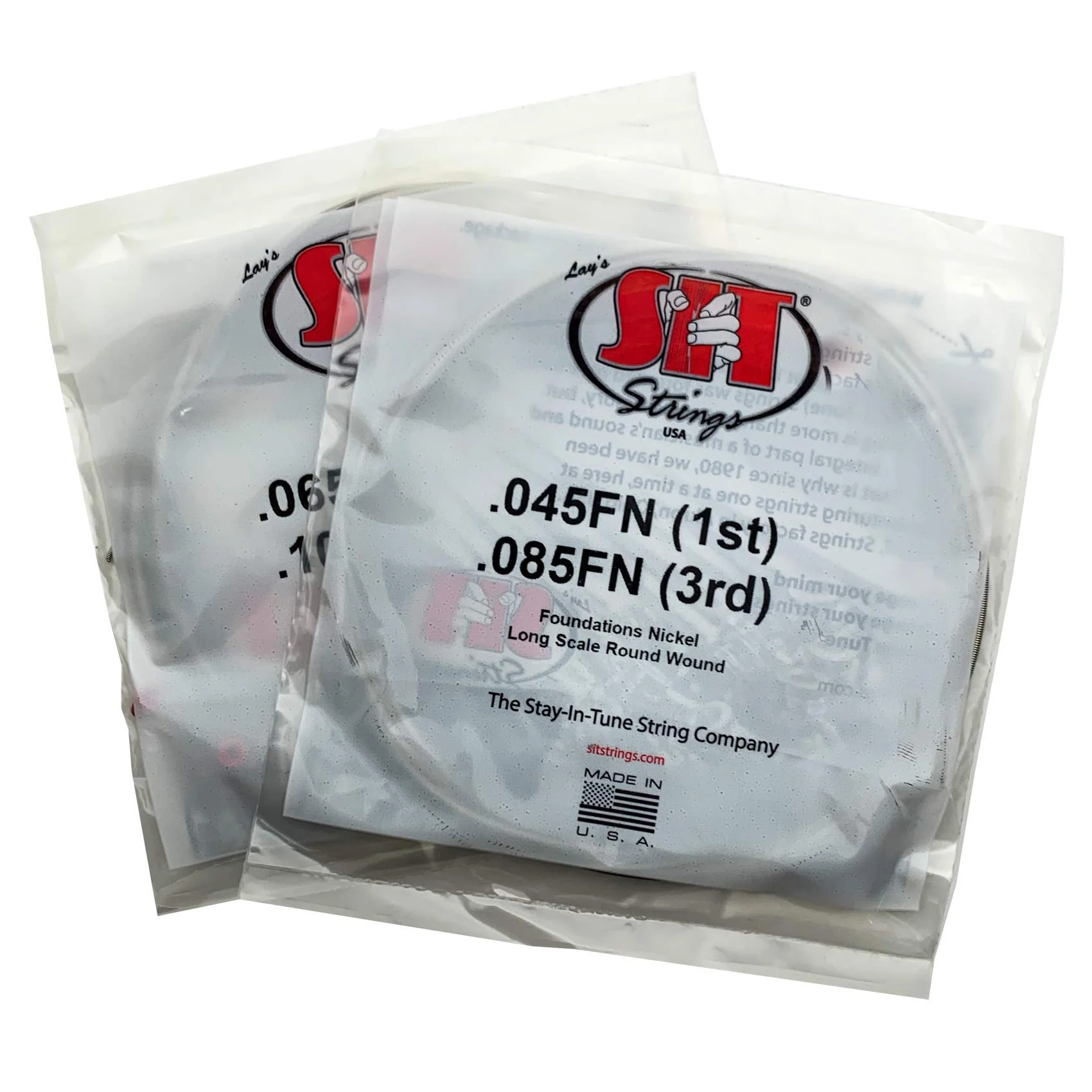 SIT Strings Foundations Nickel Bass Guitar Strings (S.I.T.), 4-String Bass Medium-Light 45-105, FN45105L 4-String Med Lt (45-105) - Image 3